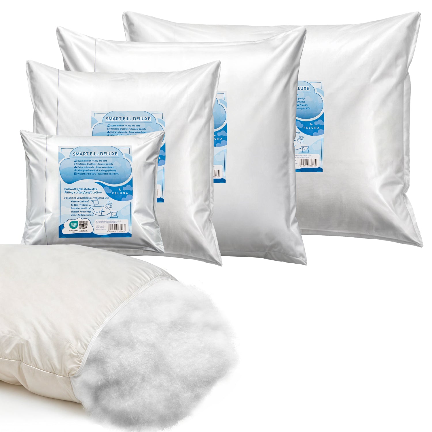 Premium Füllwatte - Füllmaterial aus 100% Ökotex Polyester