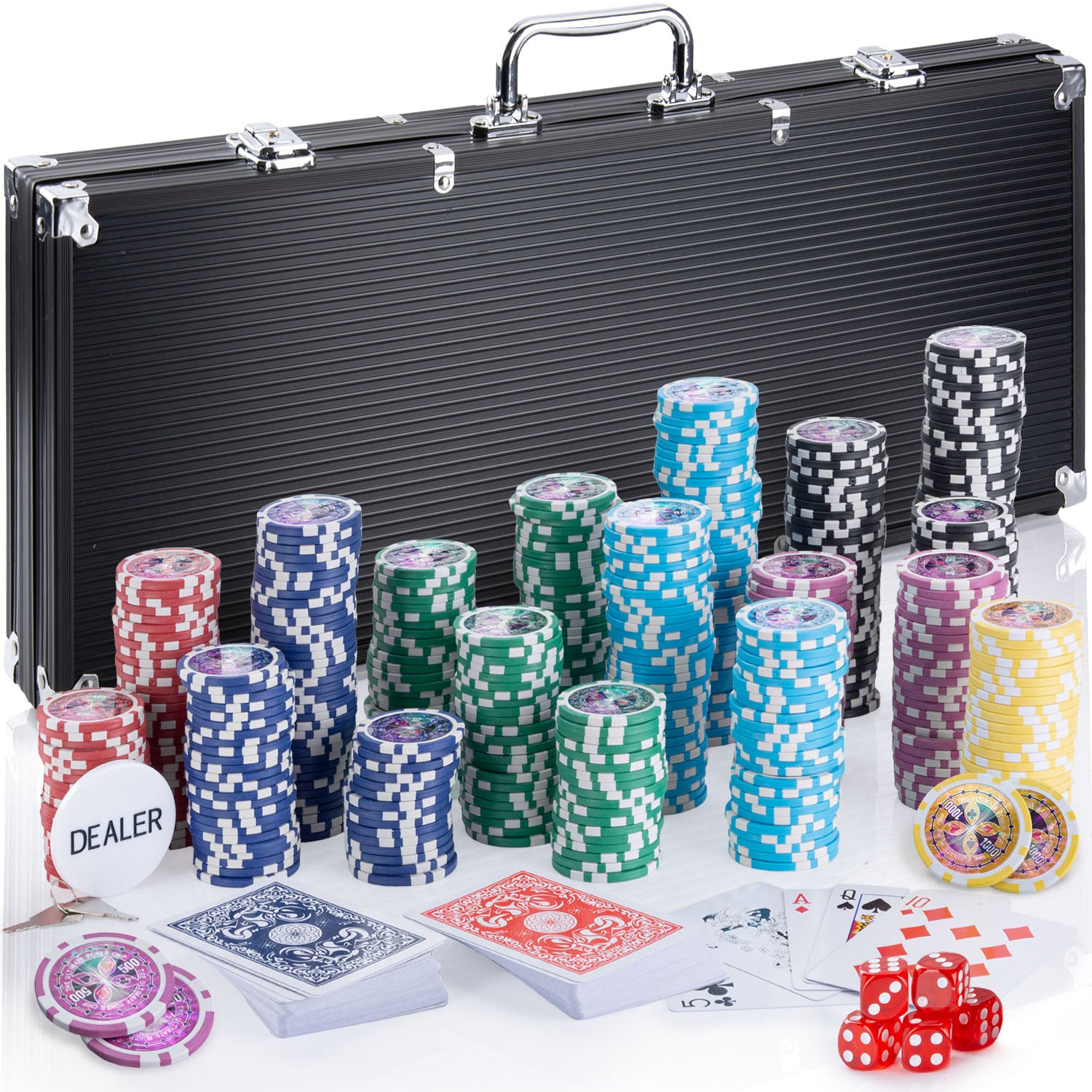 Profi Pokerkoffer Pokerset - Casino für Zuhause