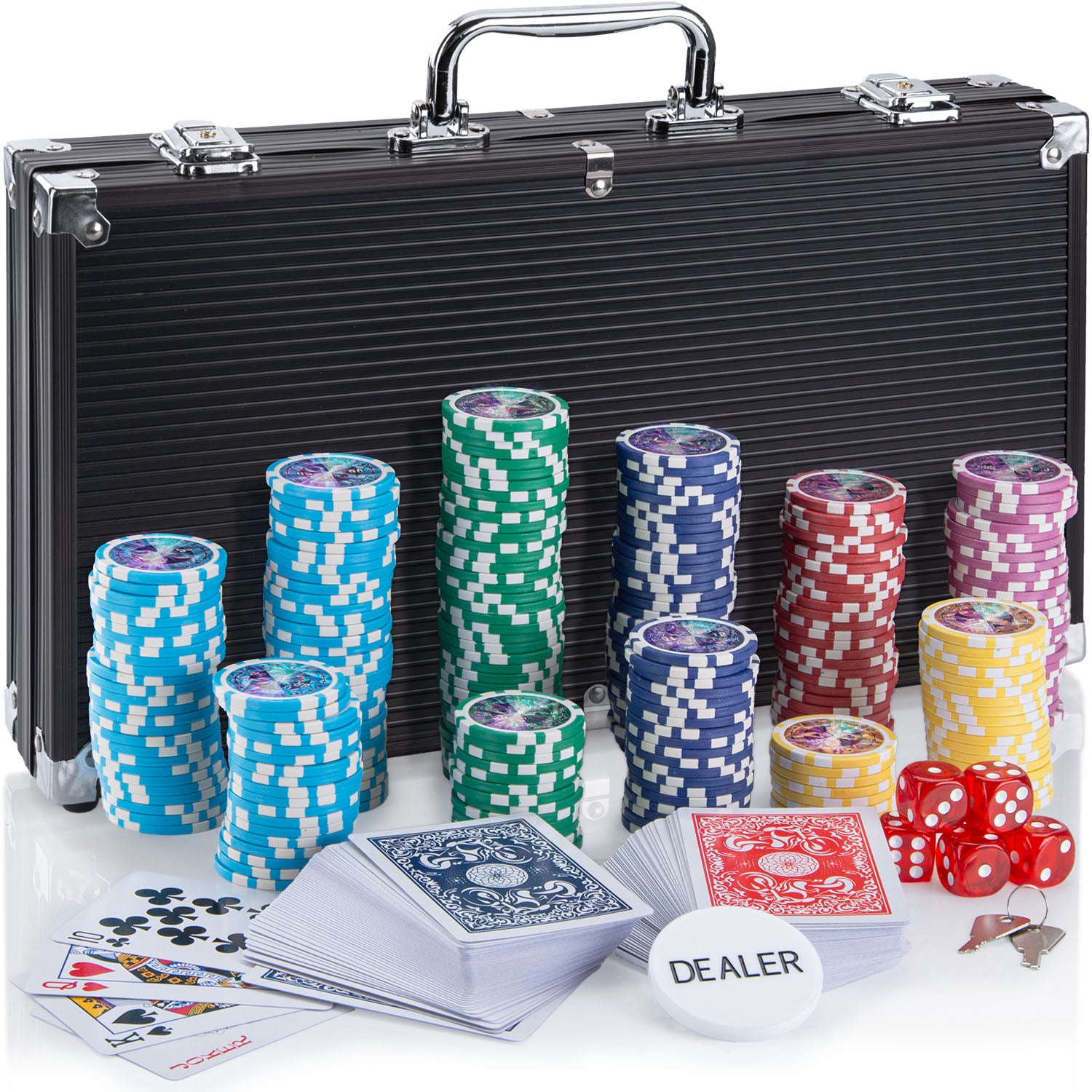 Profi Pokerkoffer Pokerset - Casino für Zuhause