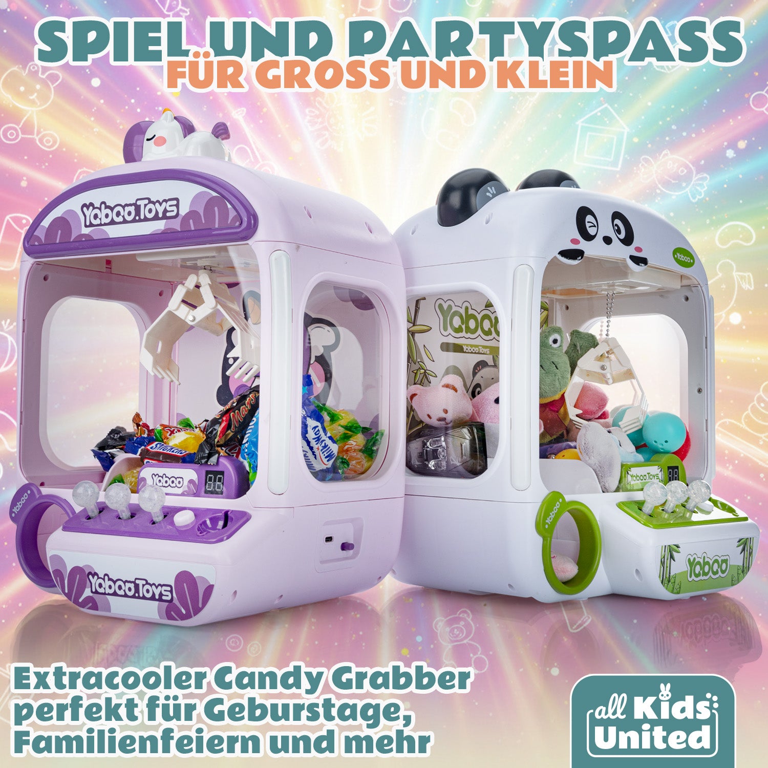 Deluxe Süßigkeiten Greifautomat - Candy Grabber Supreme