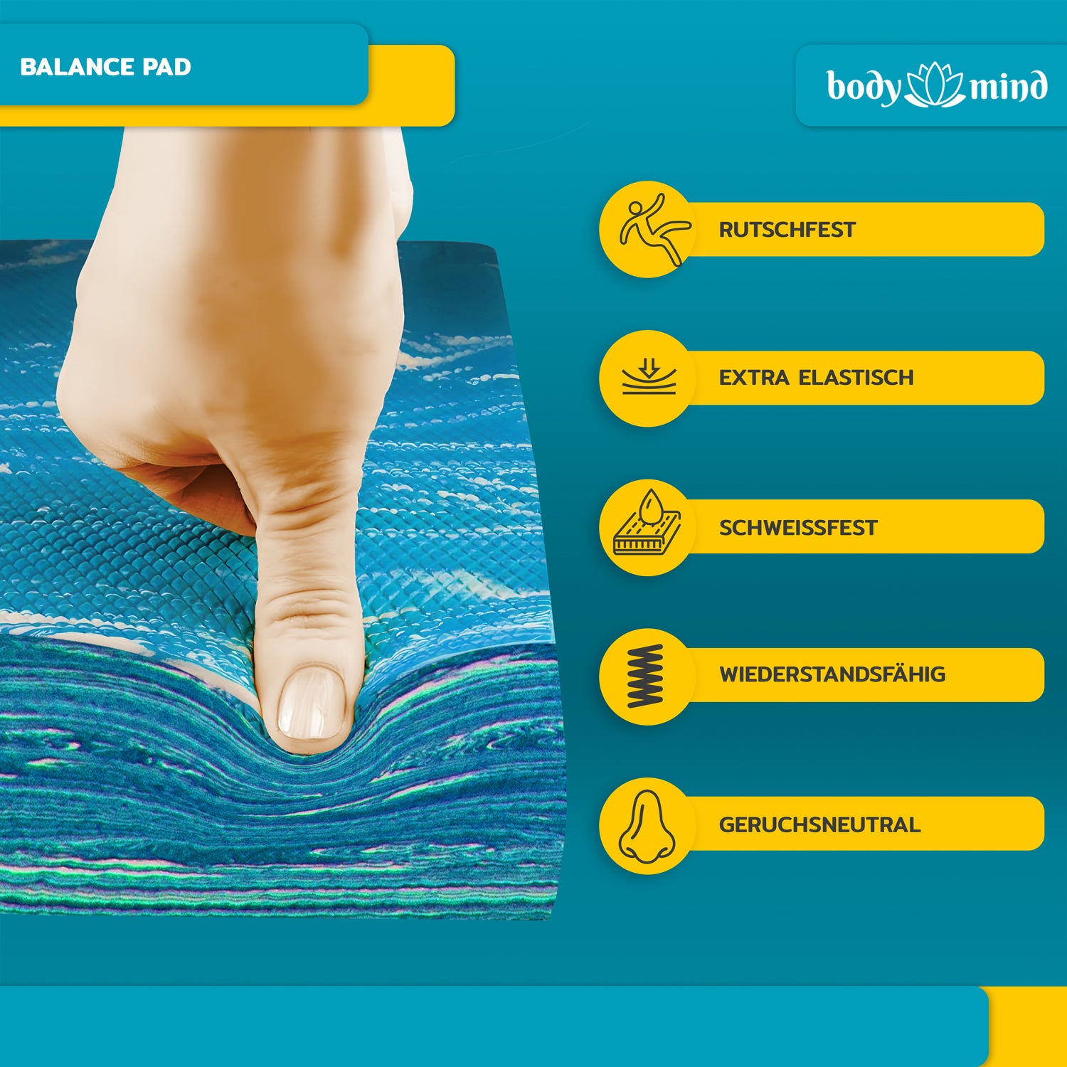 Balance-Pad - Rutschfestes Balancekissen für Stabilität & Koordination