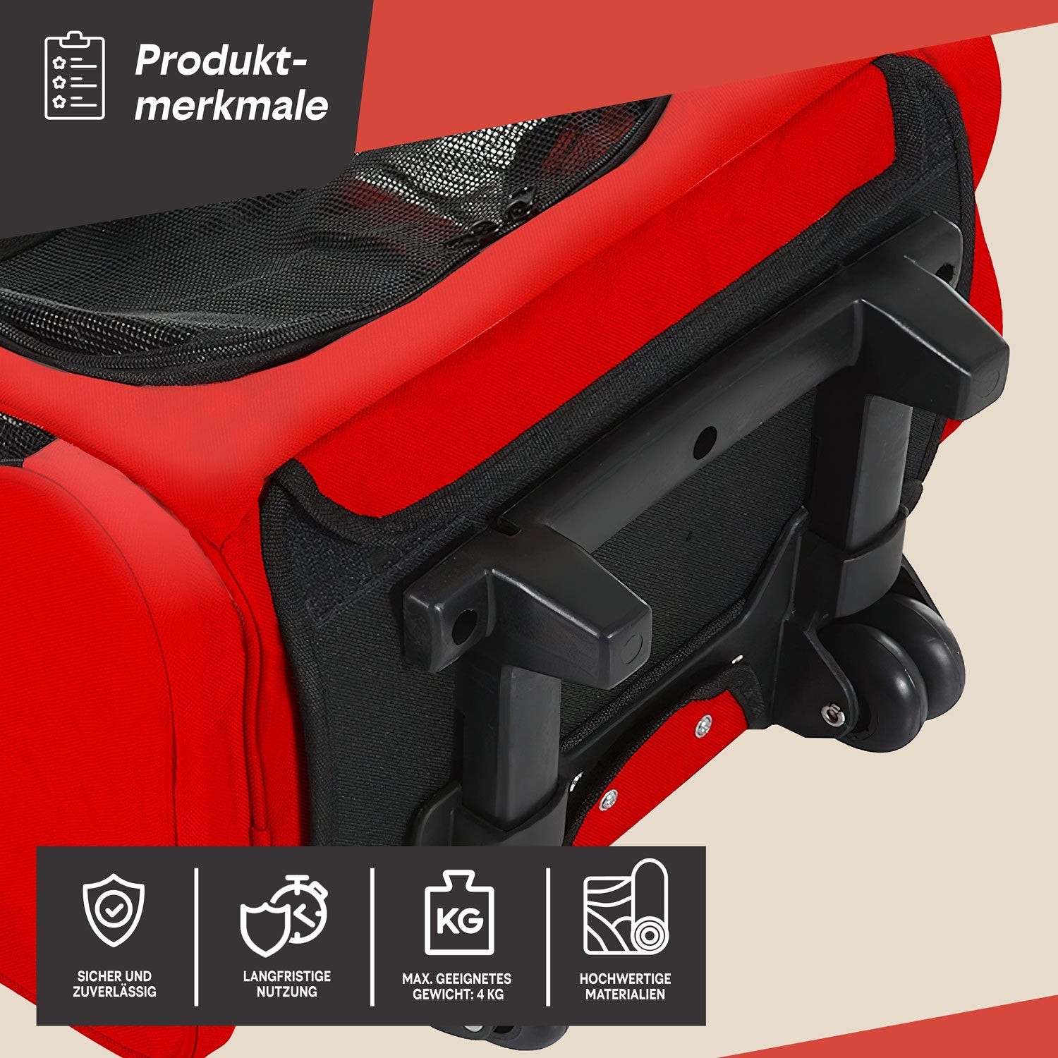 Hunde Trolley - Petbag Rucksack für Hunde - Hundetrolley