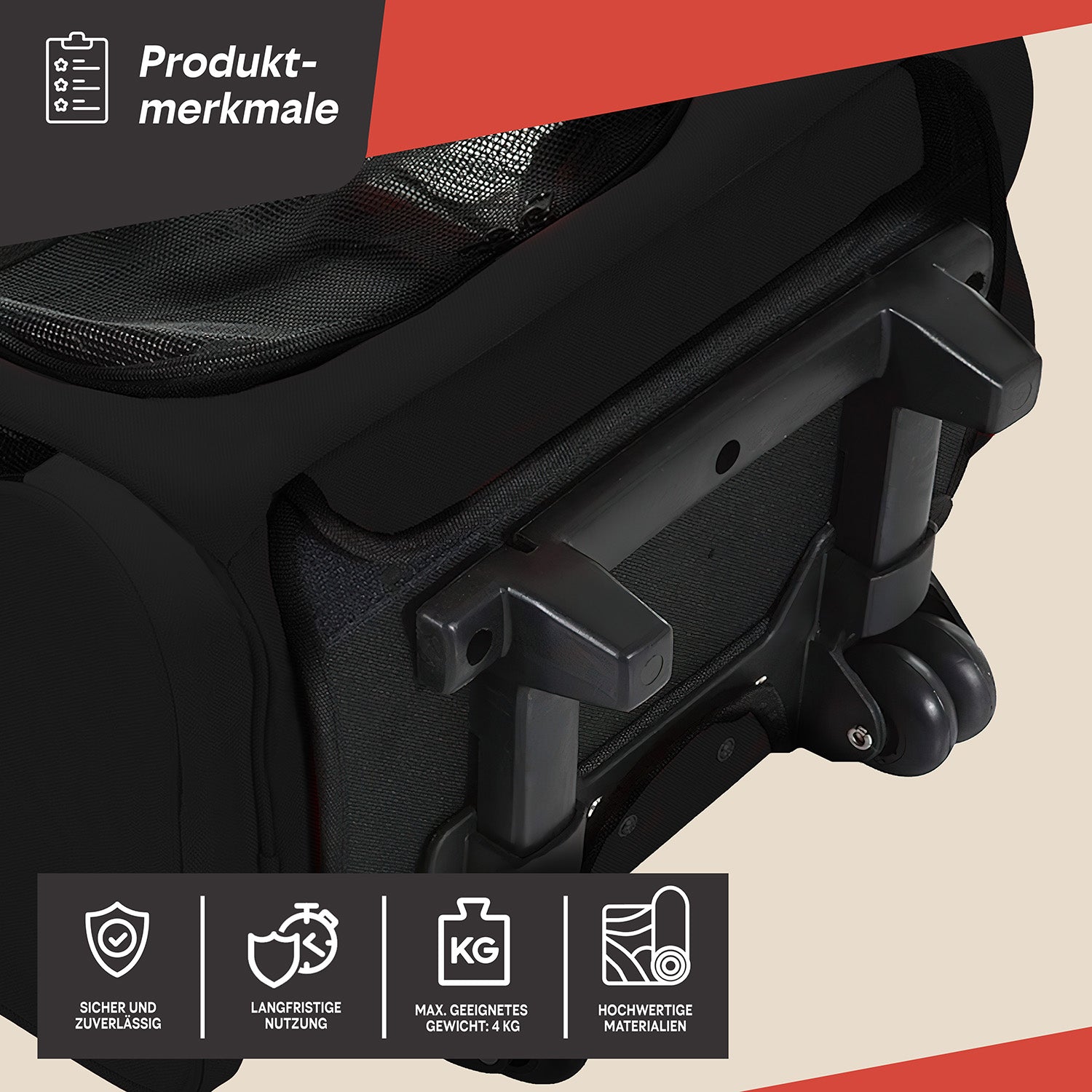 Hunde Trolley - Petbag Rucksack für Hunde - Hundetrolley