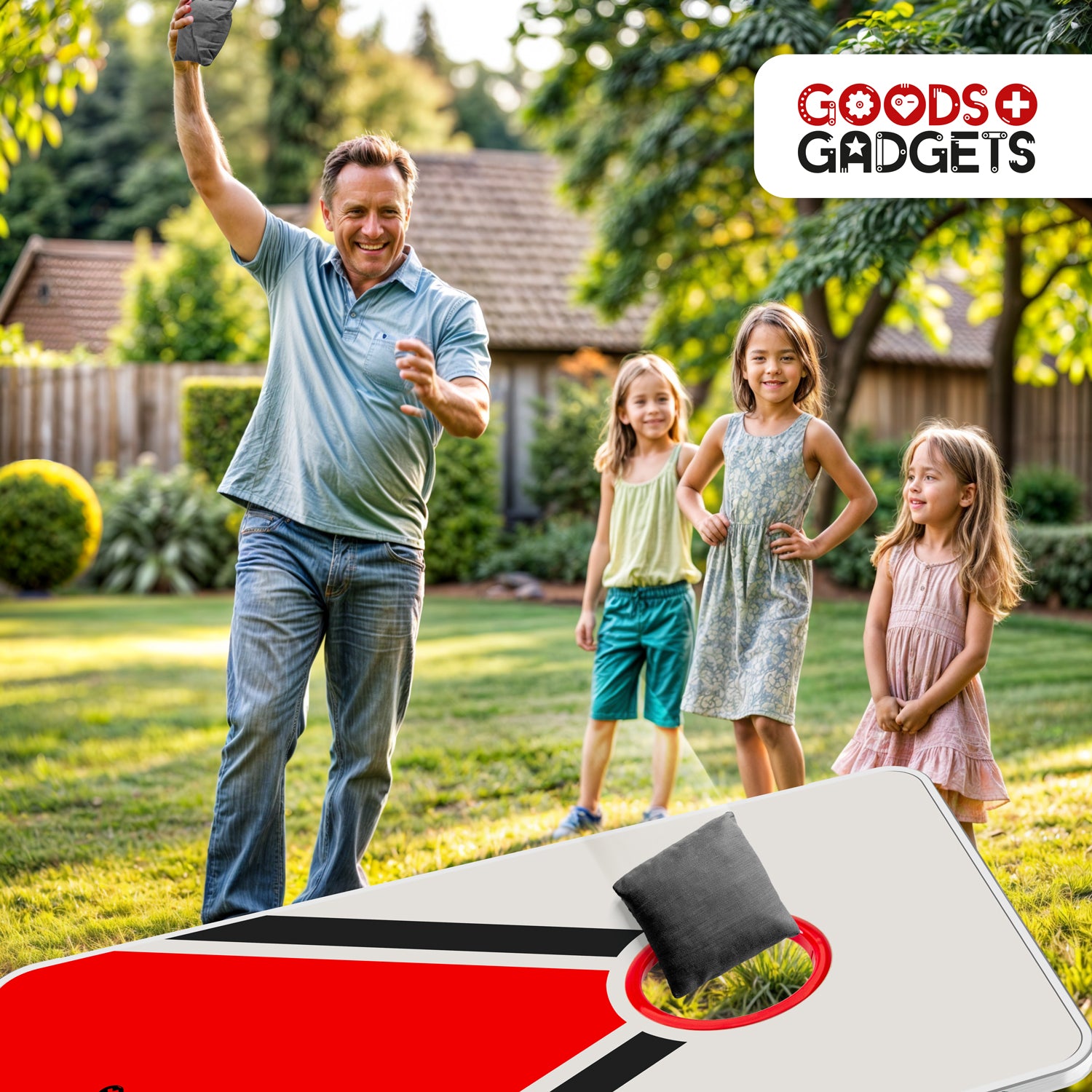 XXL Cornhole-Spiel für Groß und Klein - Outdoor & Indoor Geschicklichkeitsspiel