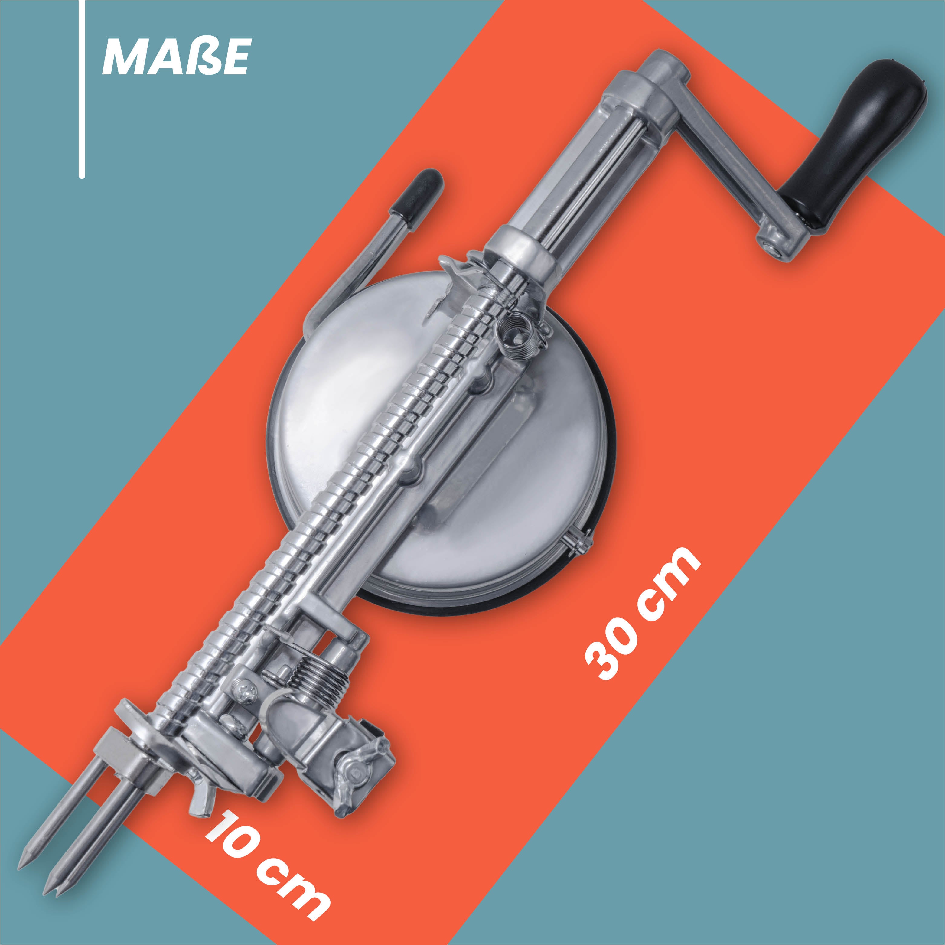 Apfelschäler Edelstahl - Sparschäler für dünne Scheiben