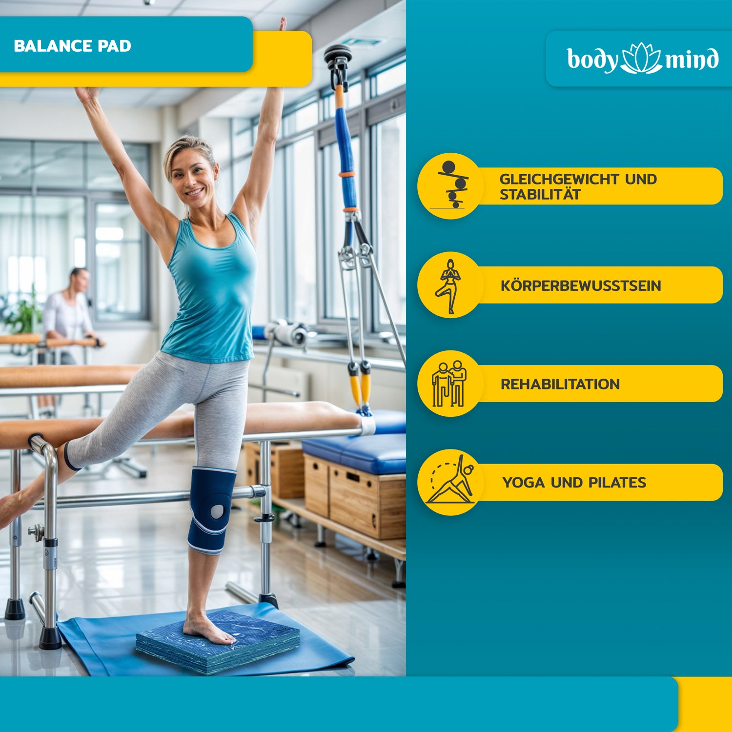 Balance-Pad - Rutschfestes Balancekissen für Stabilität & Koordination
