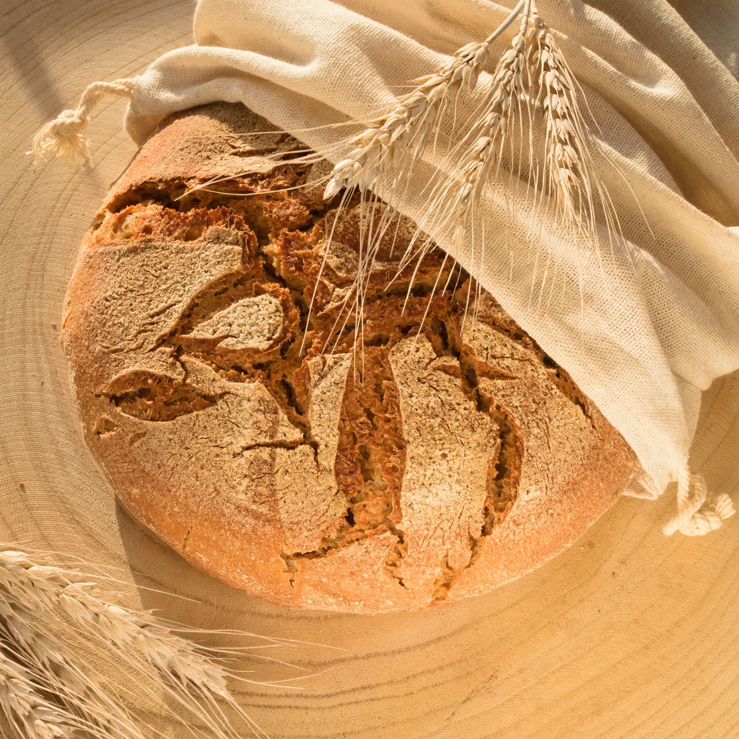 3er Set Brotbeutel aus 100% Baumwolle Obst & Gemüsebeutel in 3 Größen