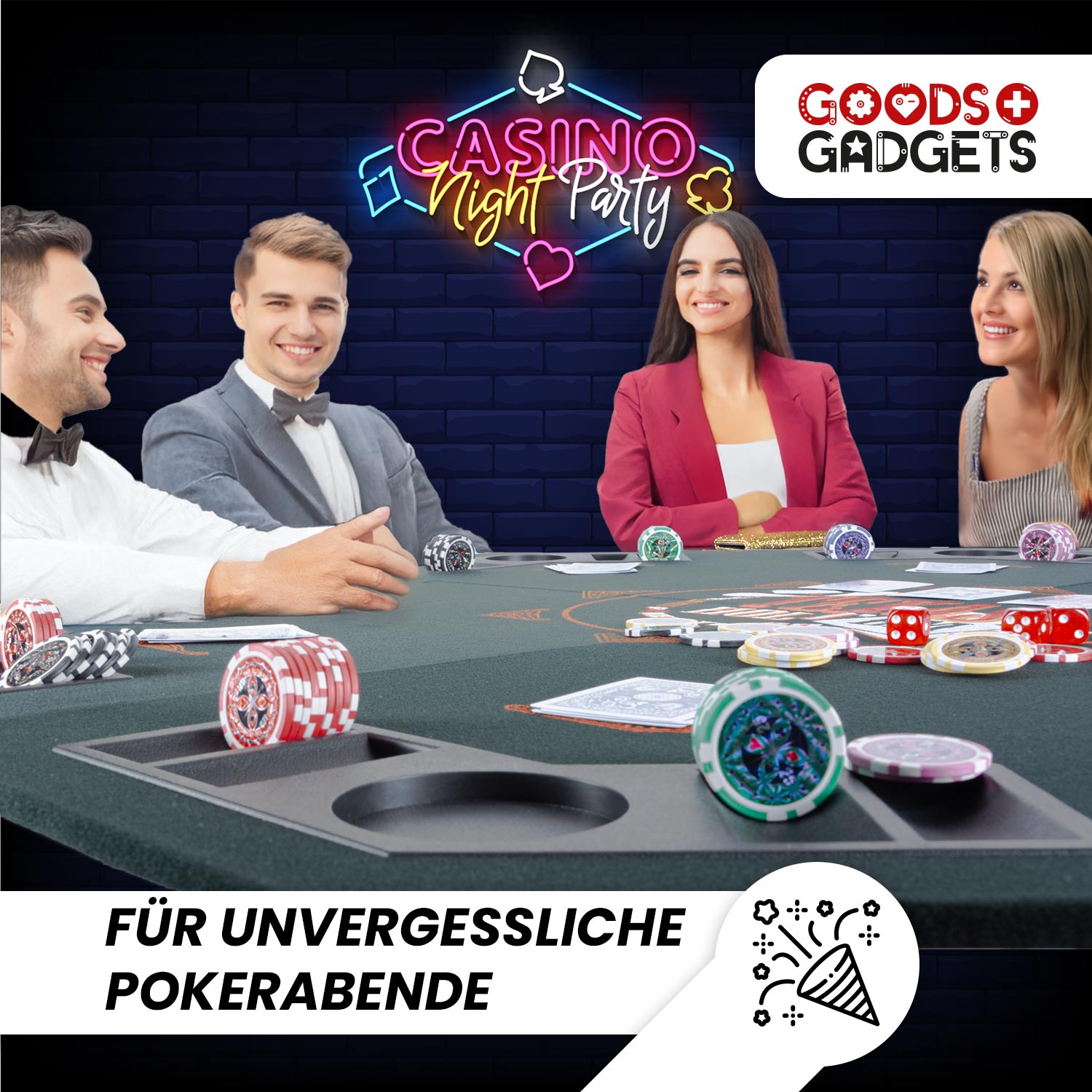 Profi Pokerkoffer Pokerset - Casino für Zuhause