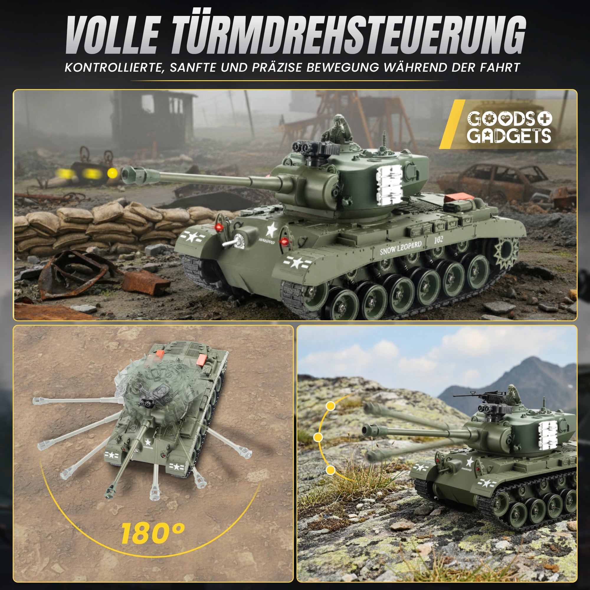 Ferngesteuerter M26 Pershing - 1:16 R/C Modellbau Panzer