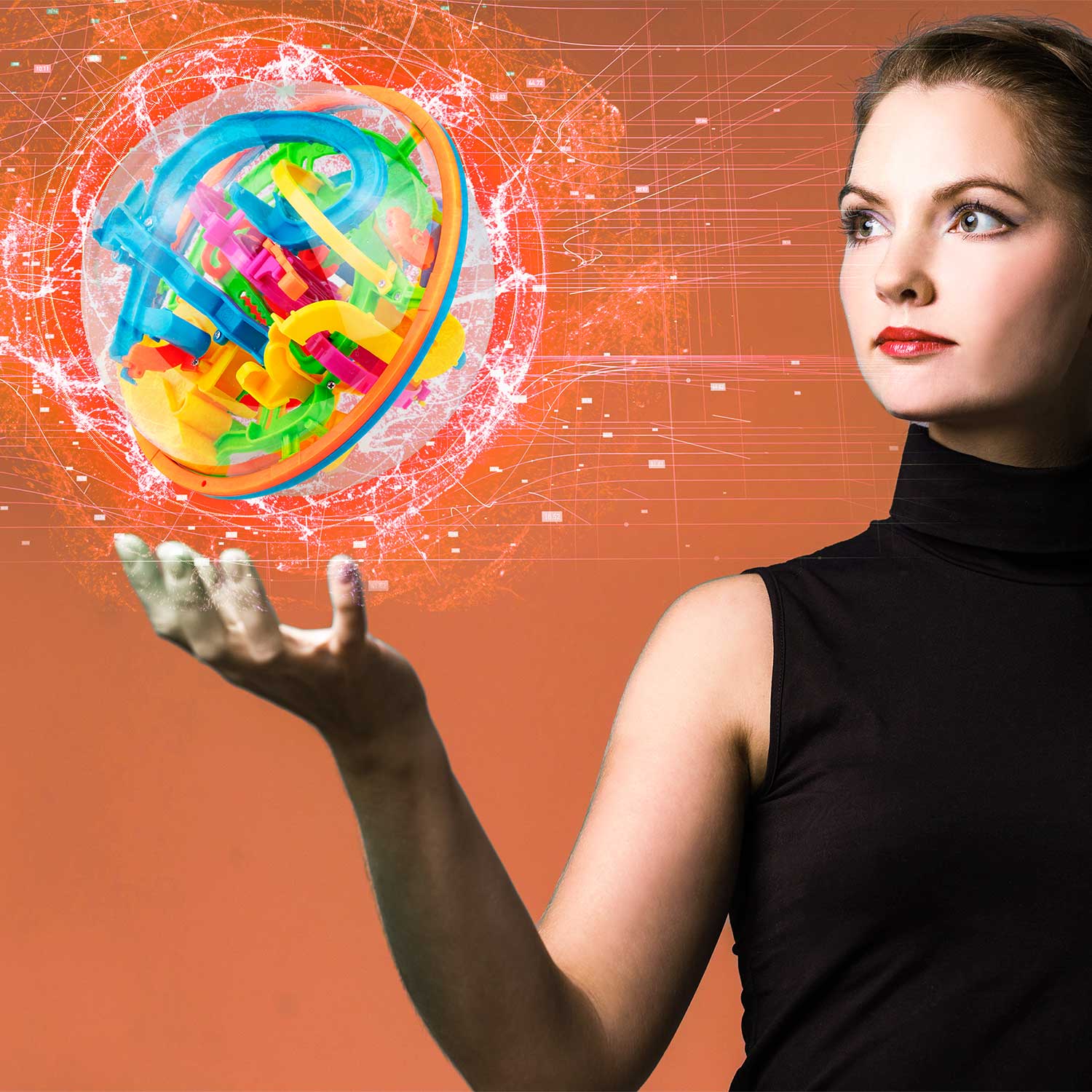 3D Kugel Labyrinth Puzzle - Magic Maze Kugellabyrinth