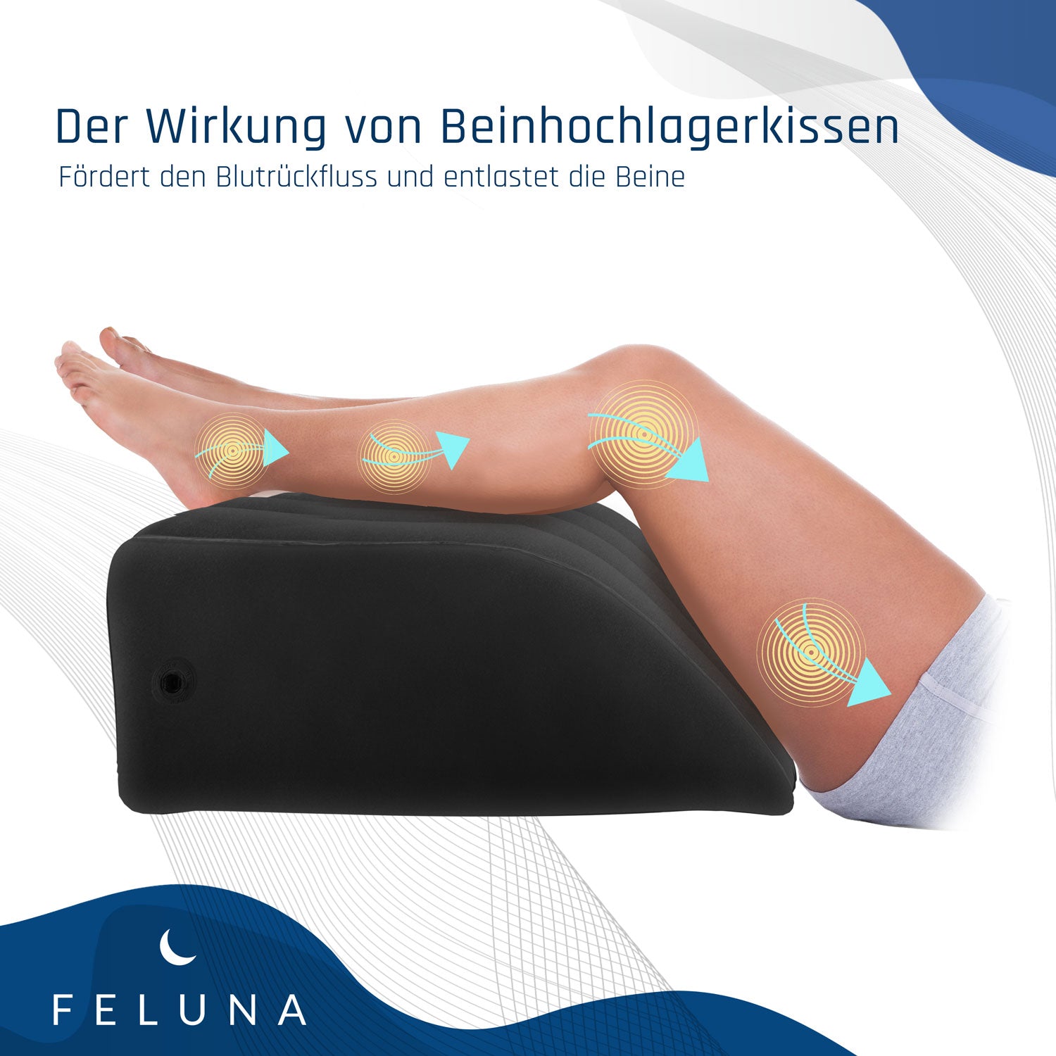 Rückententlastungkissen - Füße hoch Kissen