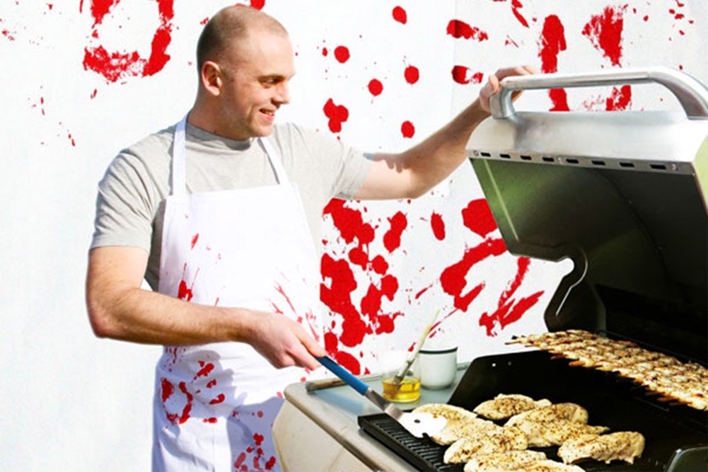blut-grillschuerze