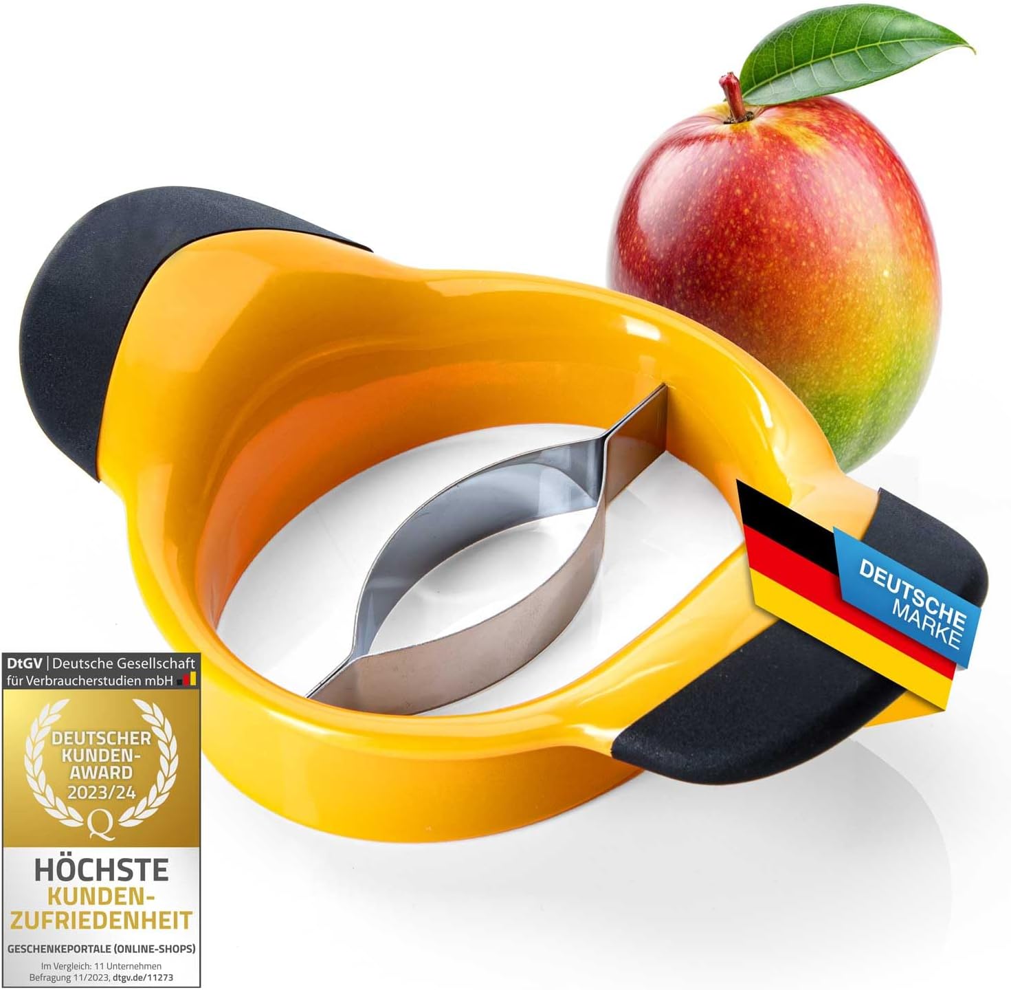 Mangoschneider mit Edelstahlklinge - Mango teilen & entkernen