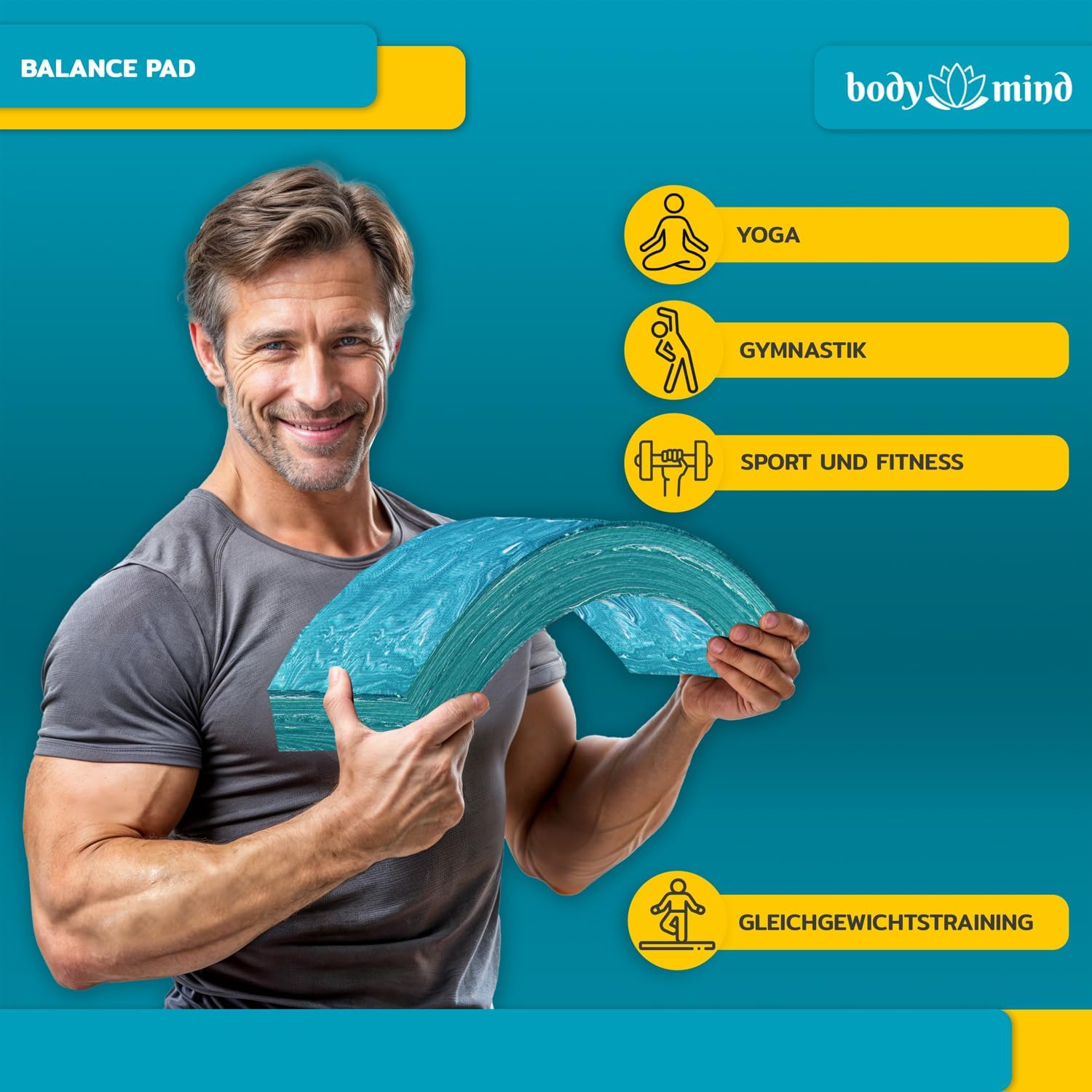 Balance-Pad – Rutschfestes Balancekissen für Stabilität & Training
