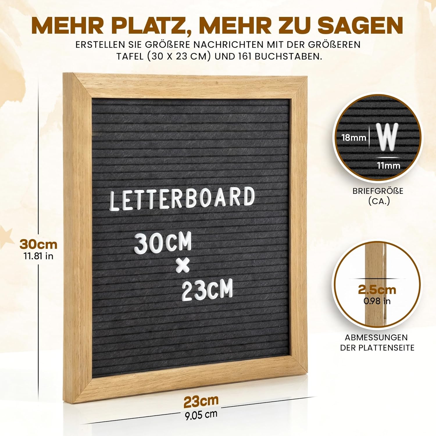 Buchstabentafel - Letter Board Buchstabenbrett