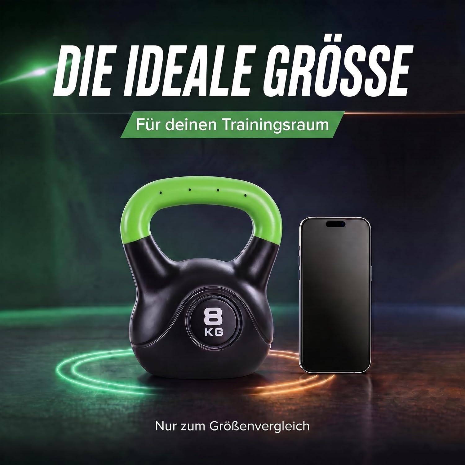 Kettlebell Kugelhantel Deluxe 2-20 kg – Bodenschonendes Krafttraining