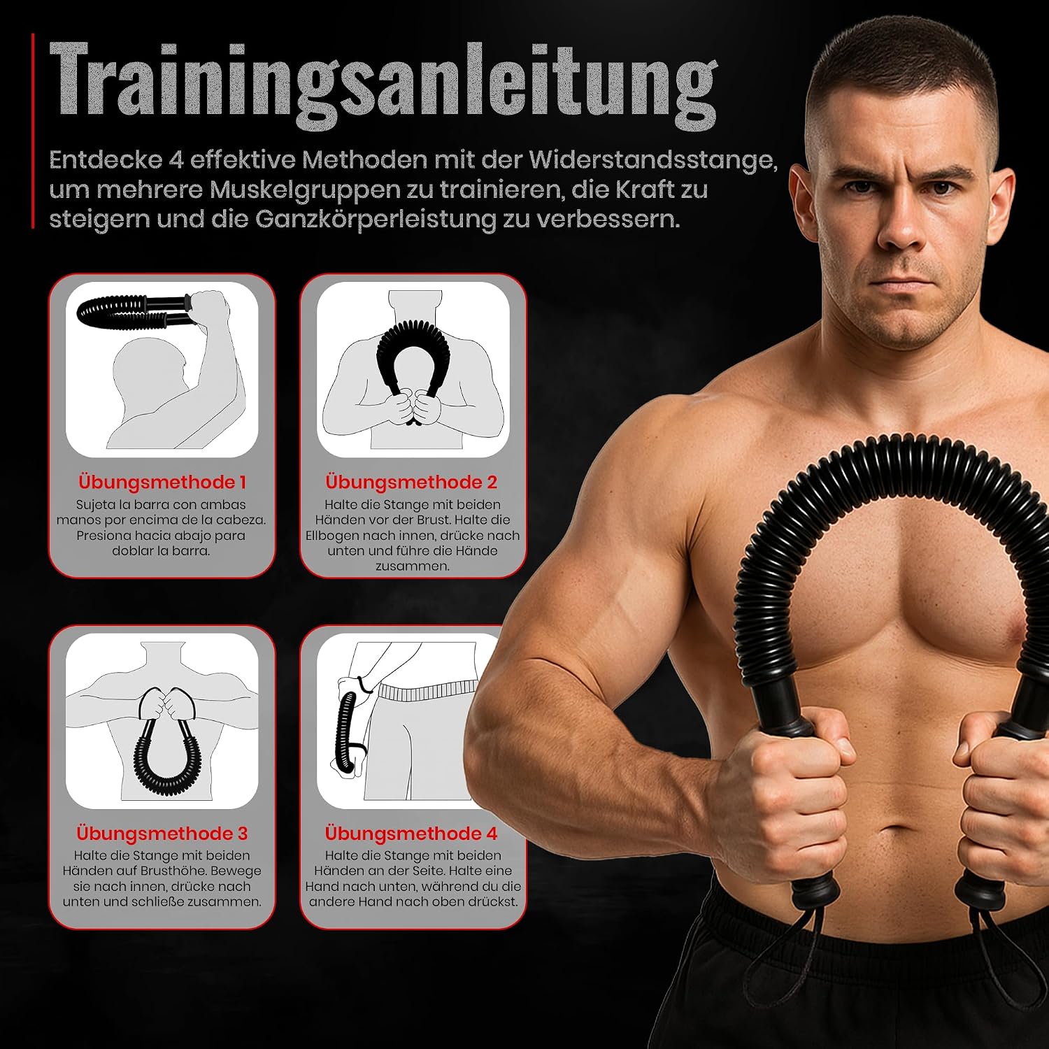 Königsfeder-Biegehantel – Effektiver Armtrainer für Krafttraining