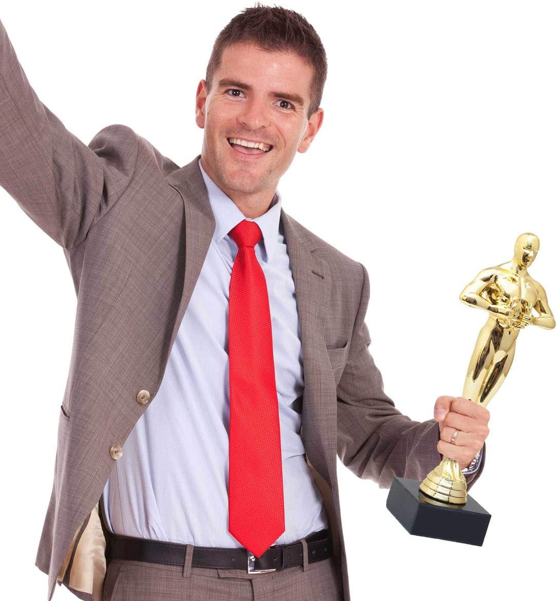 Goldene Siegerstatue - 25 cm Trophäe für Gewinner & Geschenke