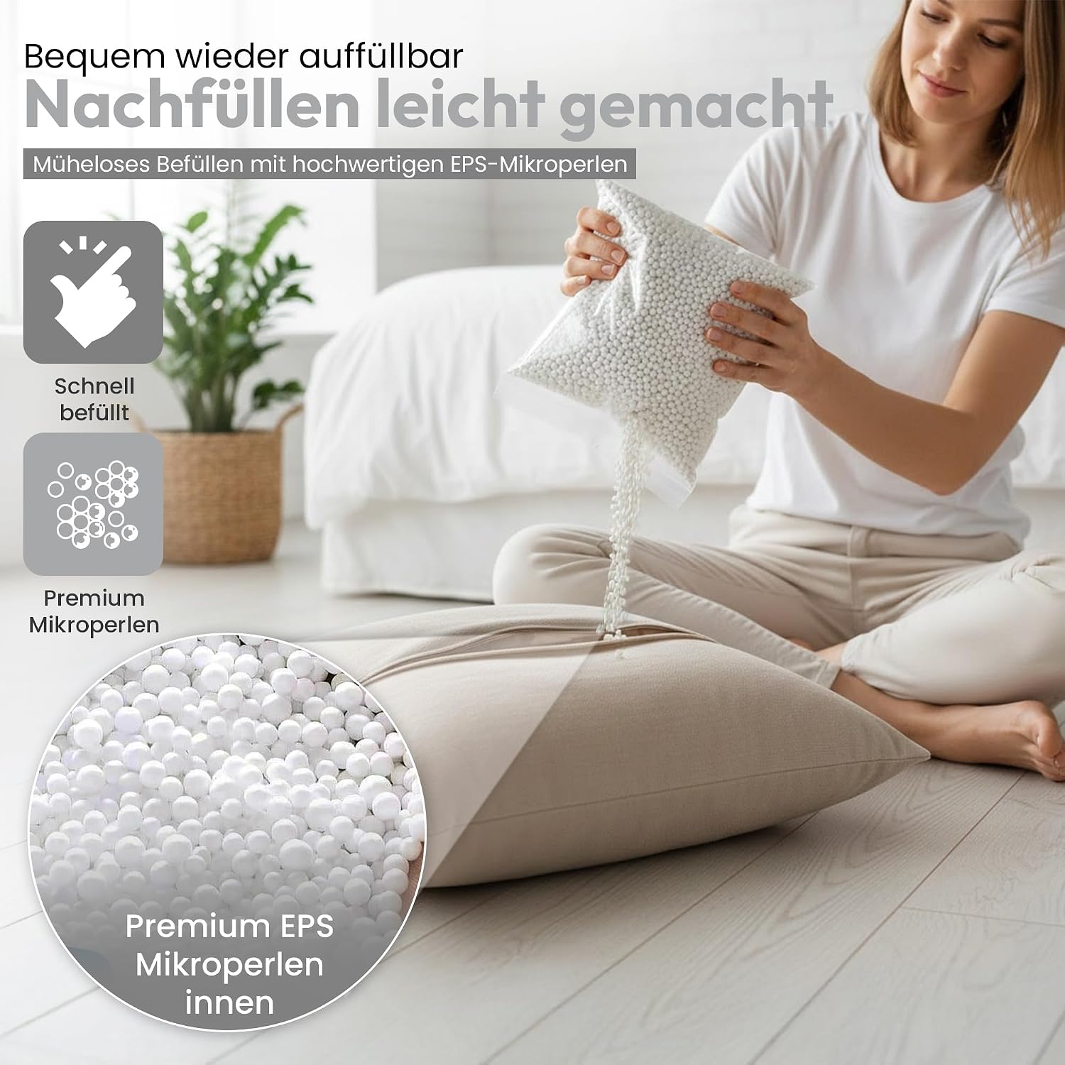 EPS Perlen 430 Liter – Premium Styropor-Füllung für Sitzsäcke