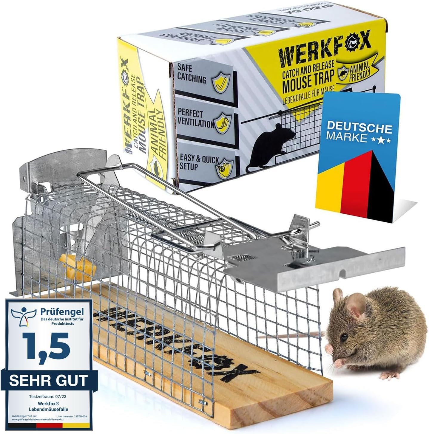 Tierfreundliche Mausefalle 4er Set – Humane Lebendfalle