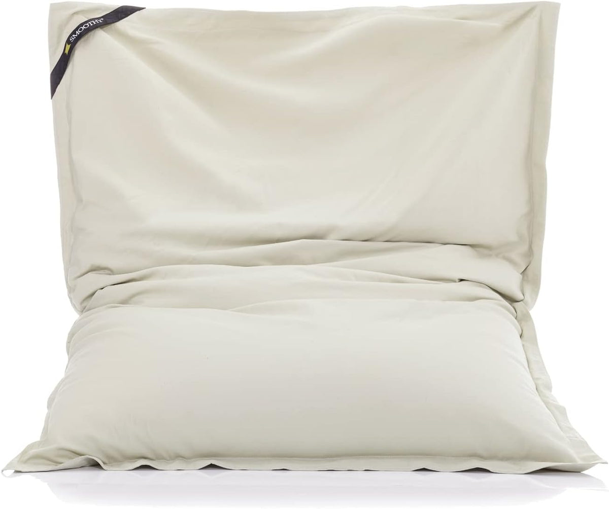 Smoothy Sitzsack Classic Cotton Creme-Beige - 180x140cm XXL Kissen