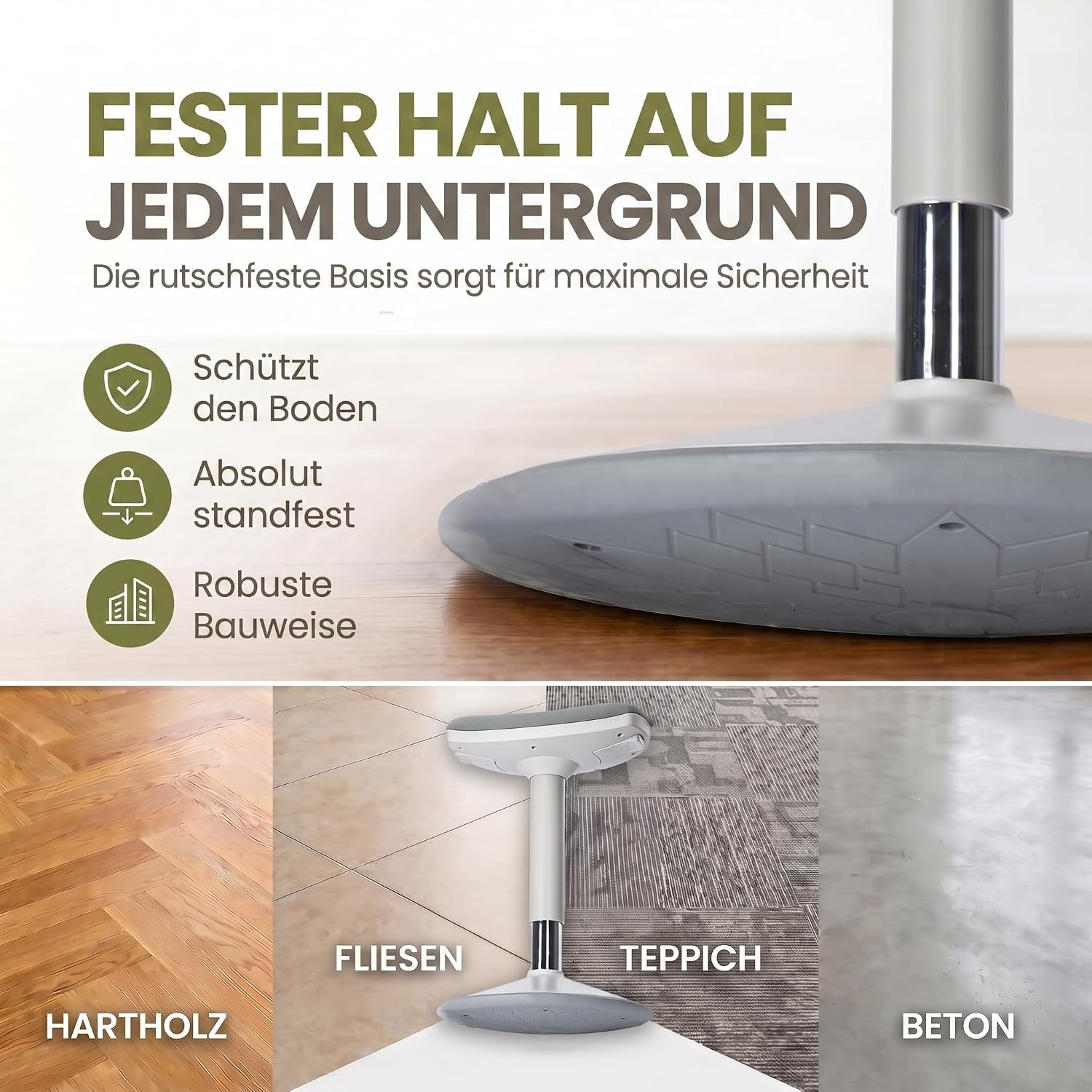 Ergonomischer Stehhocker 35-45cm - Höhenverstellbare Stehhilfe