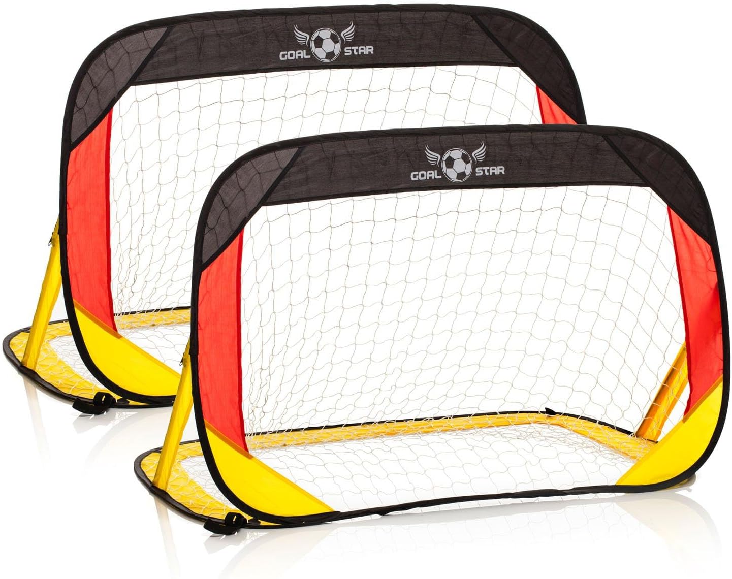Pop-Up Fußballtor 2er Set - Selbstaufbauend & Stabil - Deutschland