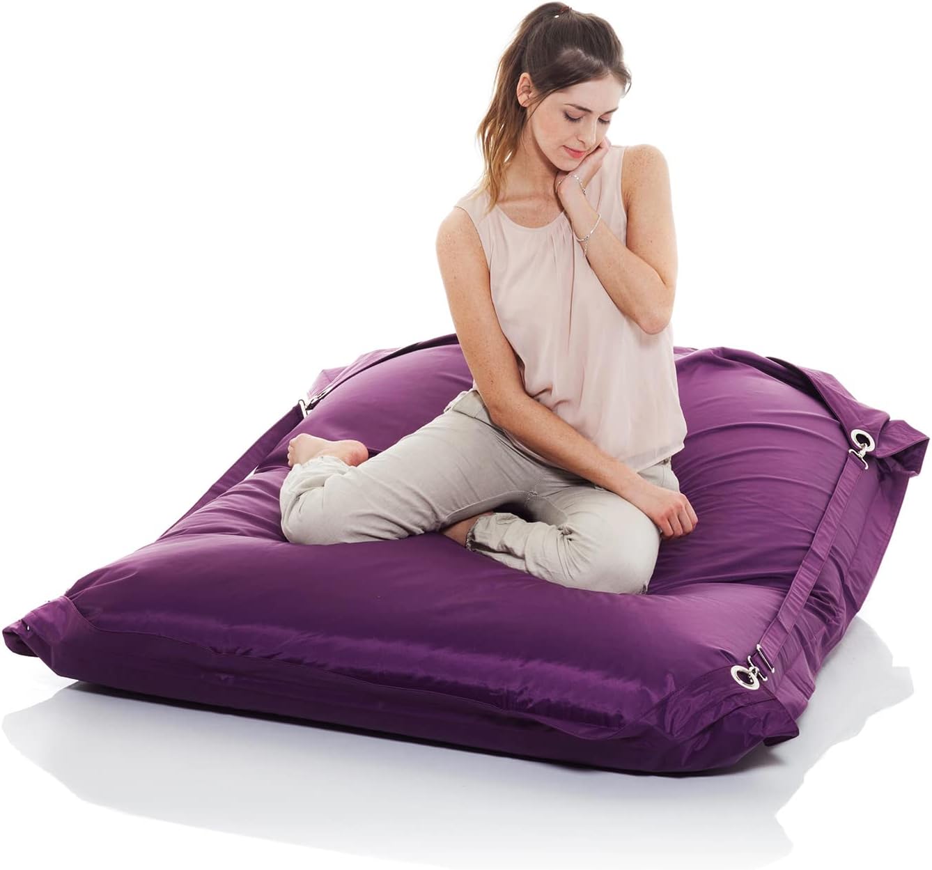 SMOOTHY Sitzsack XXL - Robustes Outdoor Sitzkissen - Mitternachts-Blau