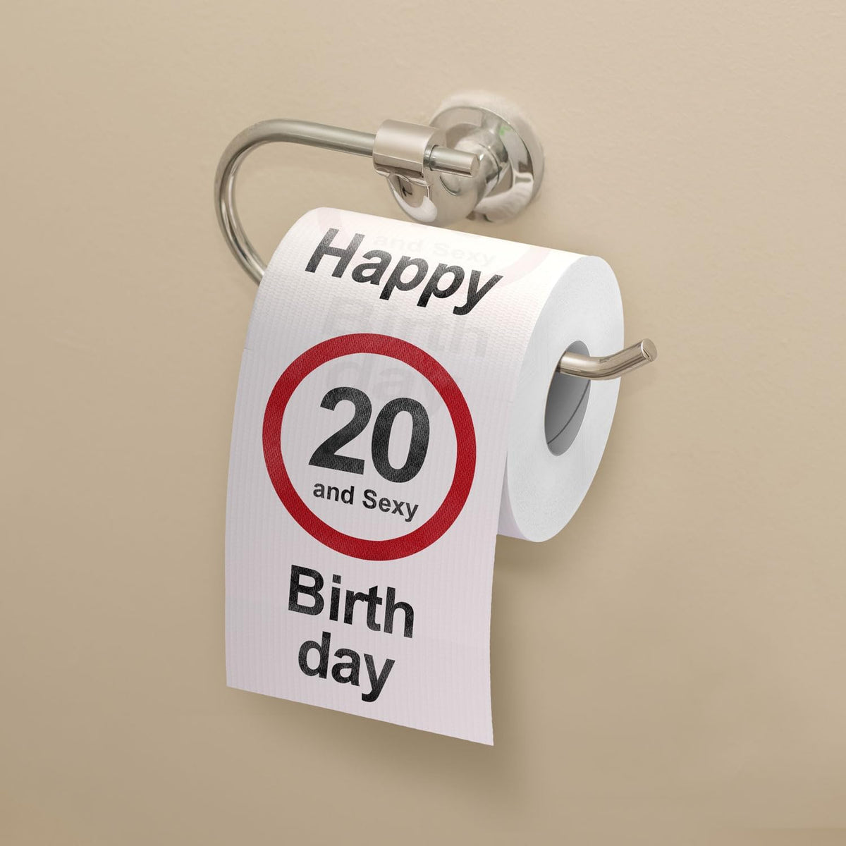 Lustiges Toilettenpapier zum 20. Geburtstag - Witziges Geschenk