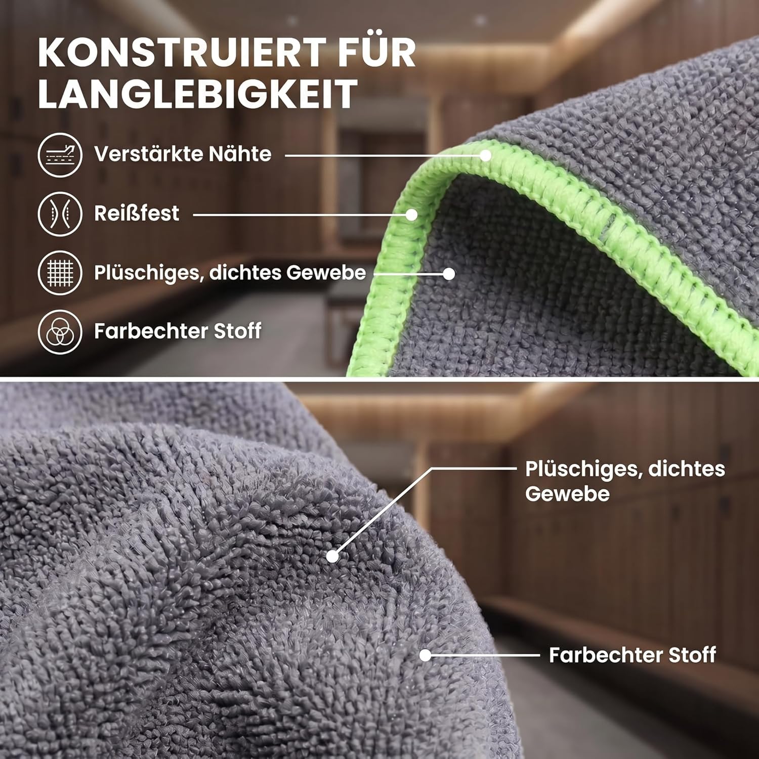 Mikrofaser-Reisehandtuch 80x40 cm – Kompakt & Schnelltrocknend