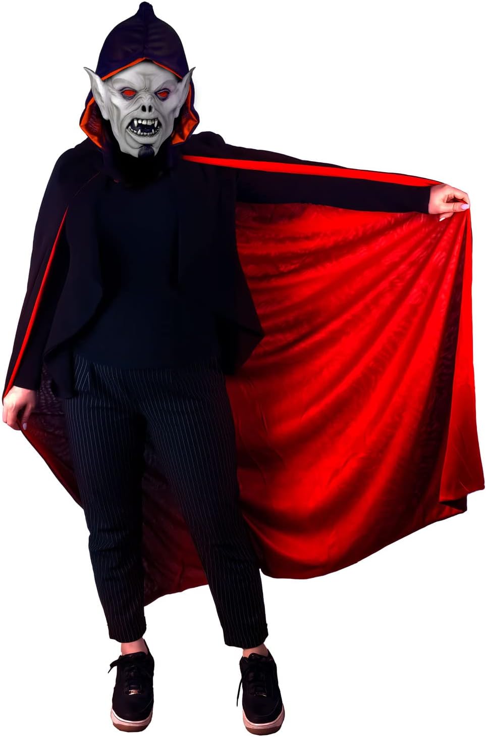 Vampir-Umhang für Kinder - Dracula Mantel & Halloween Kapuzencape