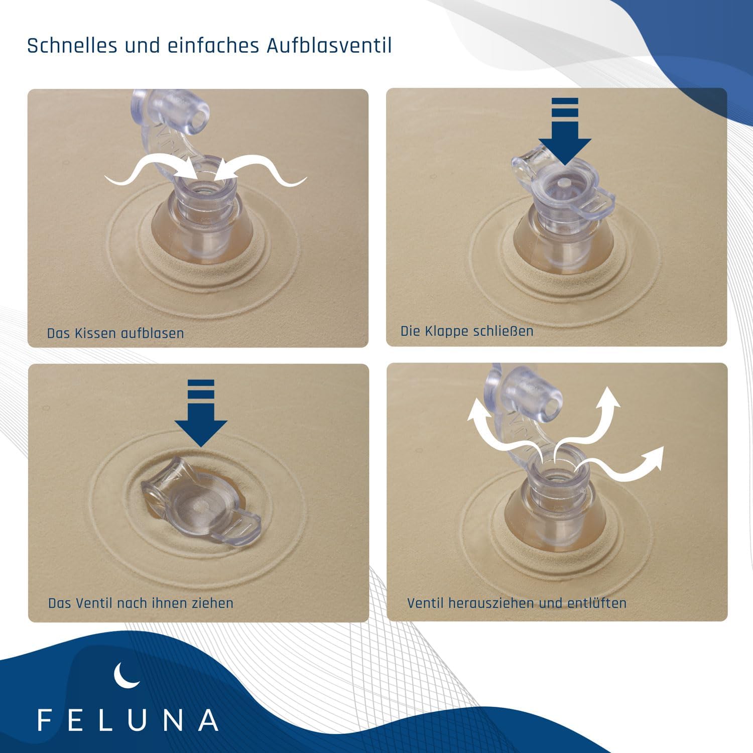 Rückententlastungkissen - Füße hoch Kissen