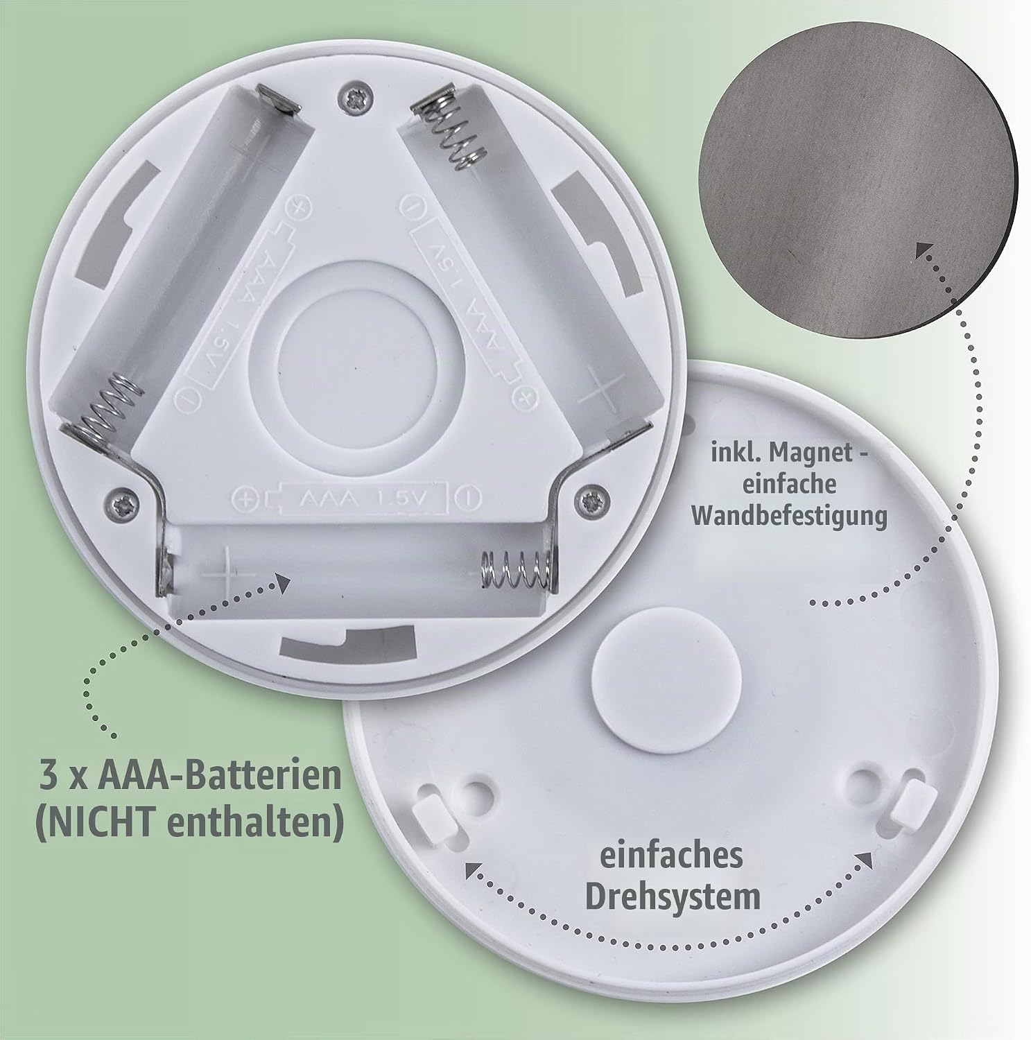 LED-Nachtlicht mit Bewegungsmelder & Sensor - Batteriebetrieben