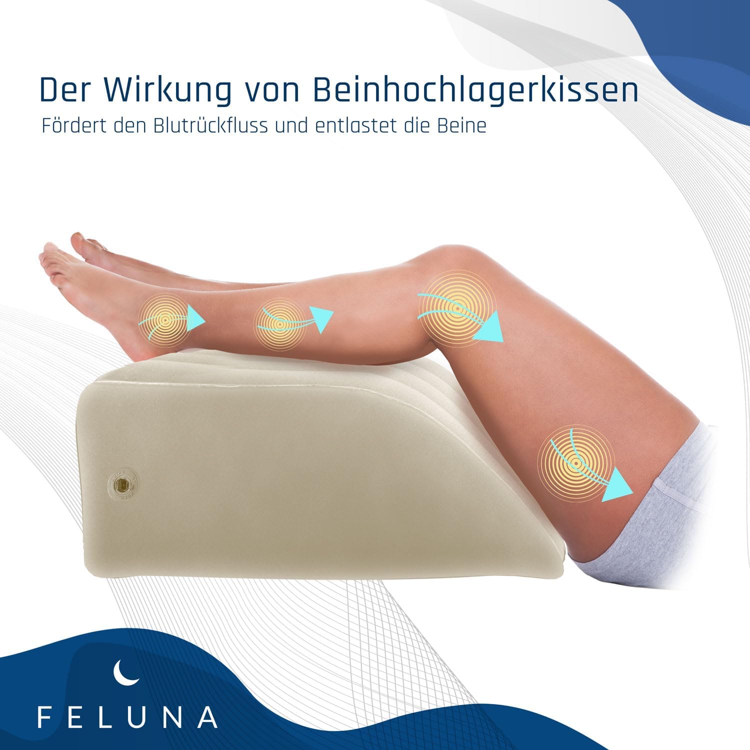 Rückententlastungkissen - Füße hoch Kissen