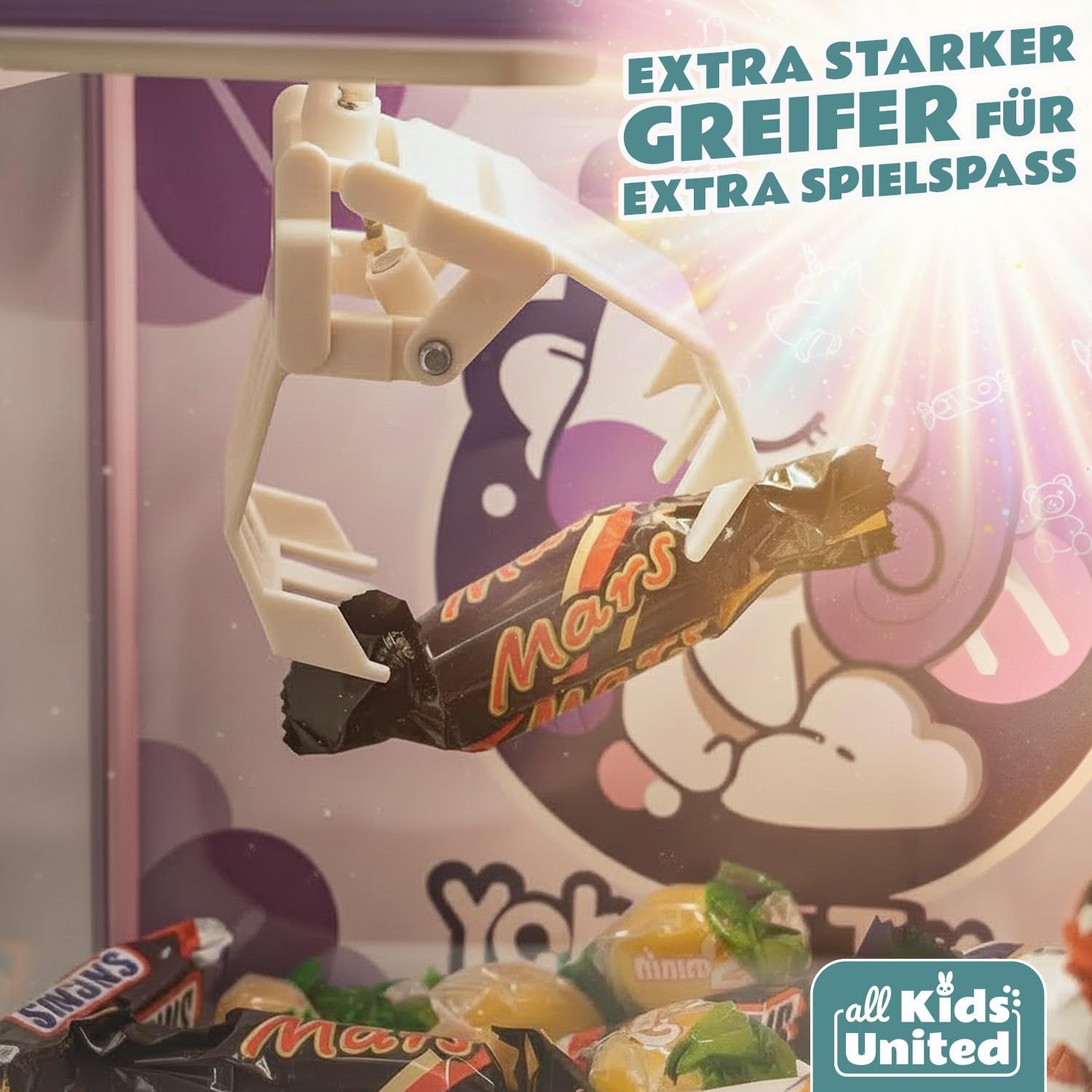 Deluxe Süßigkeiten Greifautomat - Candy Grabber Supreme