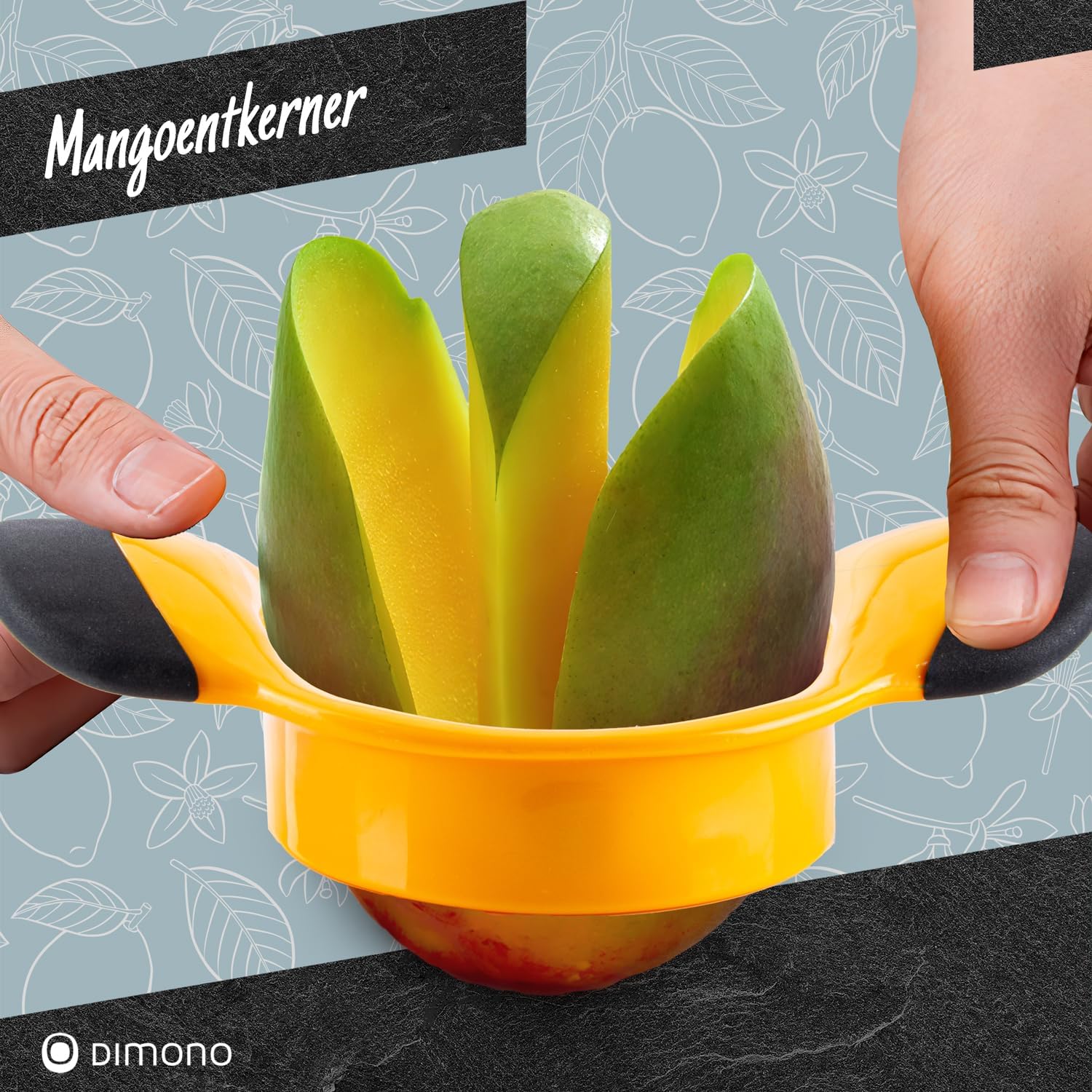 Mangoschneider mit Edelstahlklinge - Mango teilen & entkernen