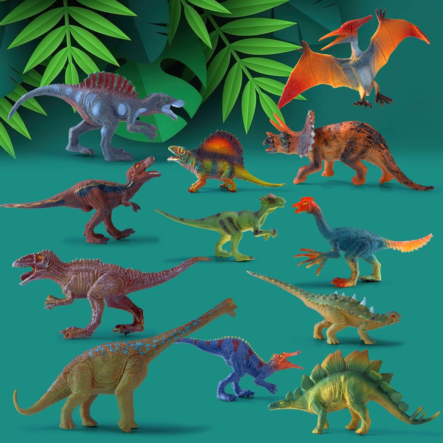 Dino Spiel-Set mit Spielmatte & Box - Robustes Kinder-Geschenk