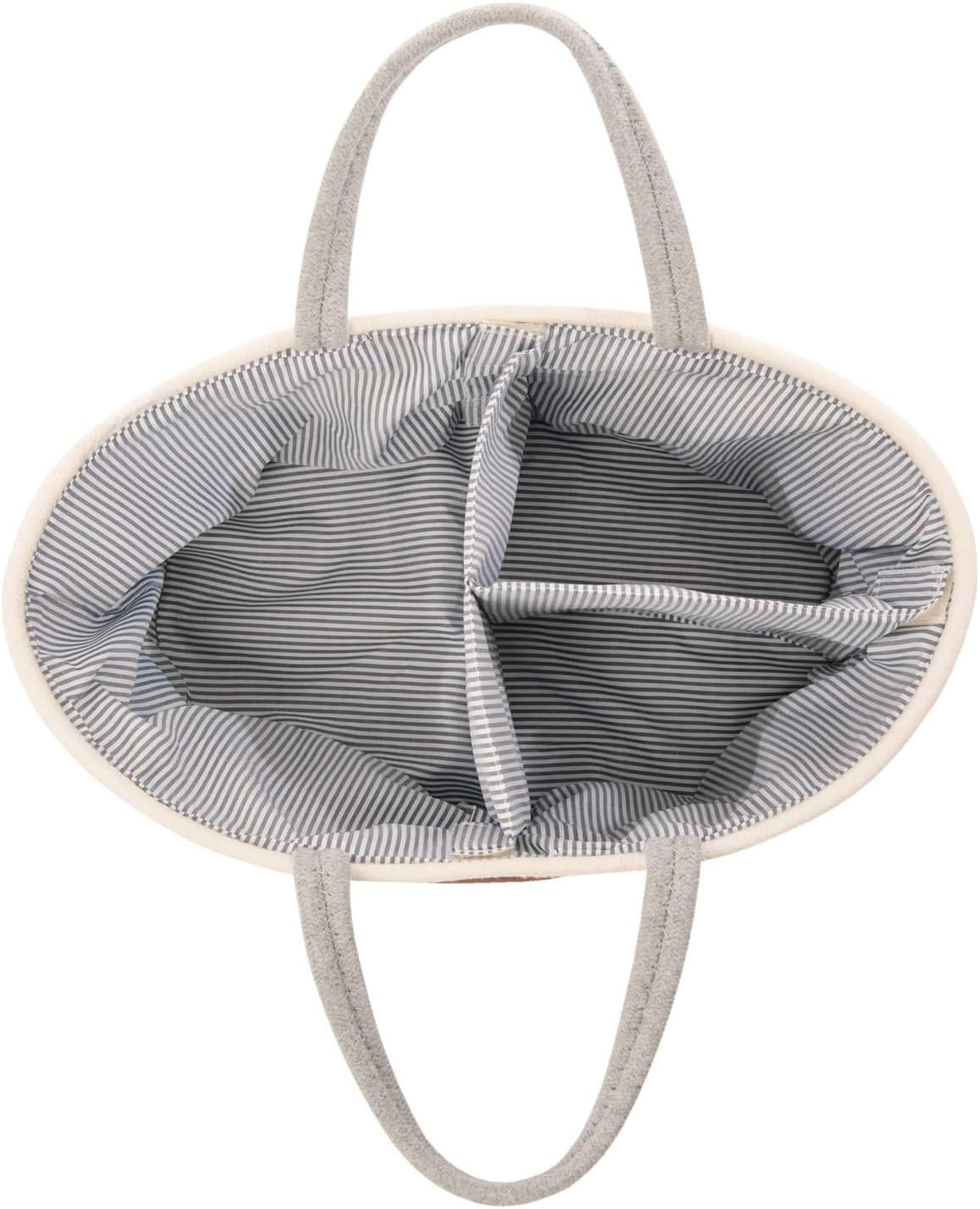 Wickeltasche Baby Organizer - Stabiler Windelkorb aus Leinen