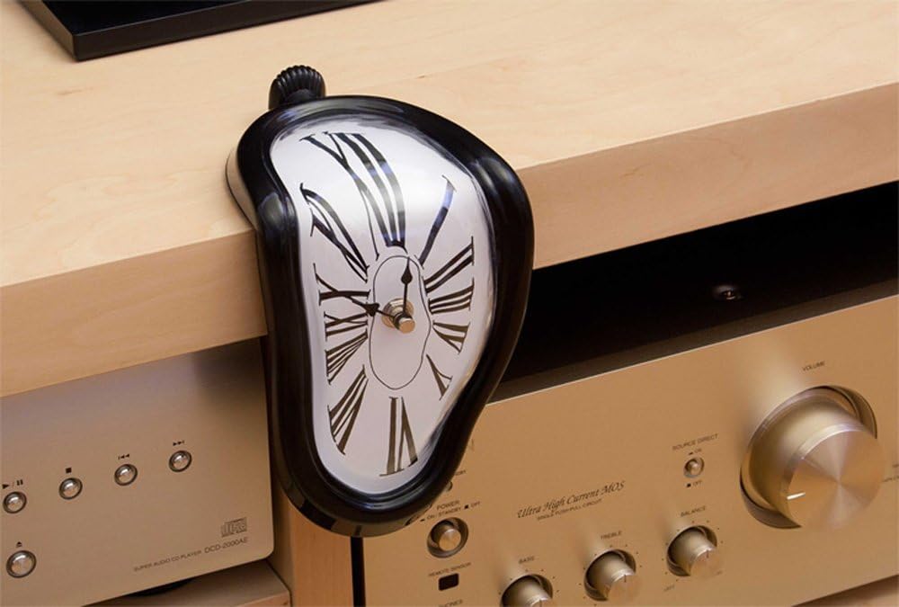 Schmelzende Uhr - Surrealistische Dali-Stil Tischuhr - Deko-Highlight