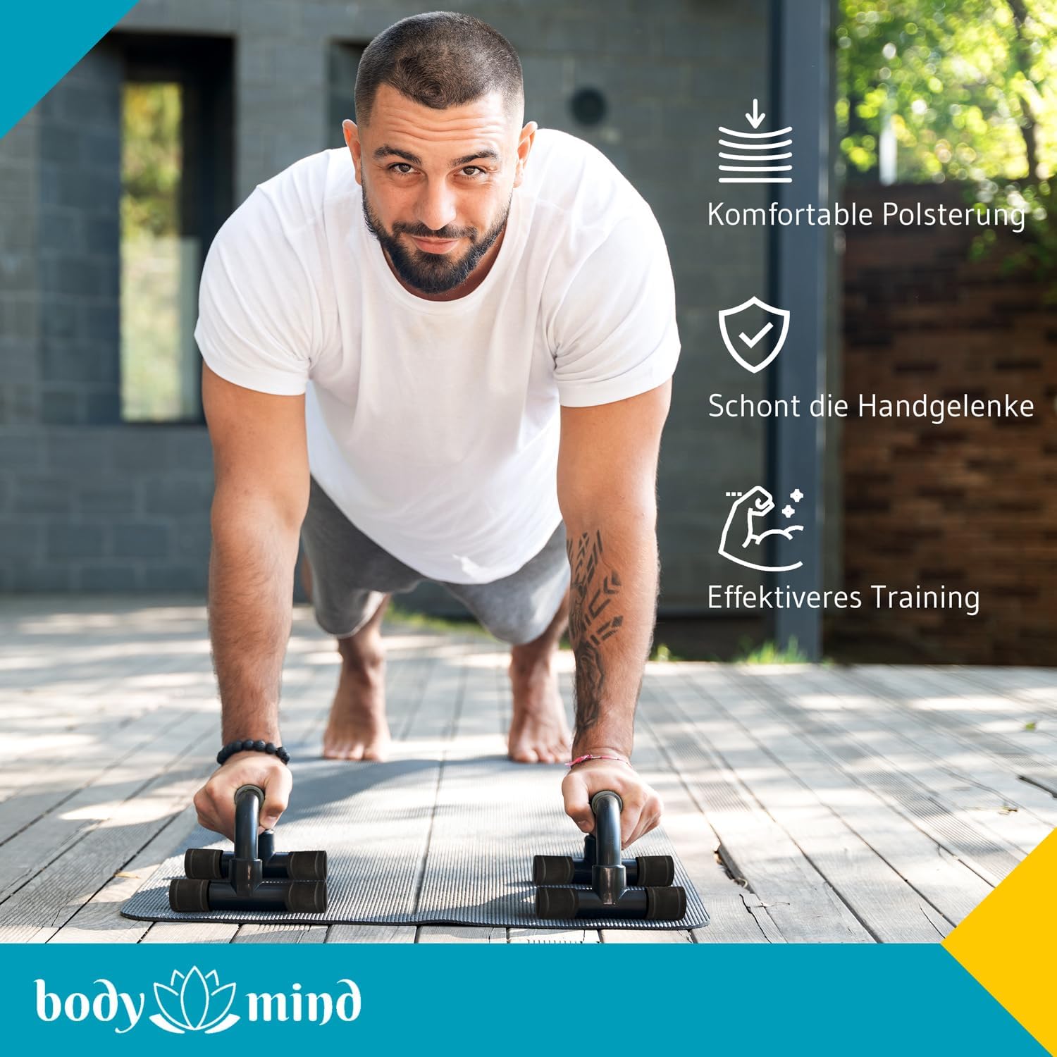 Liegestützgriffe - Ergonomische Push-Up Bars für Oberkörpertraining