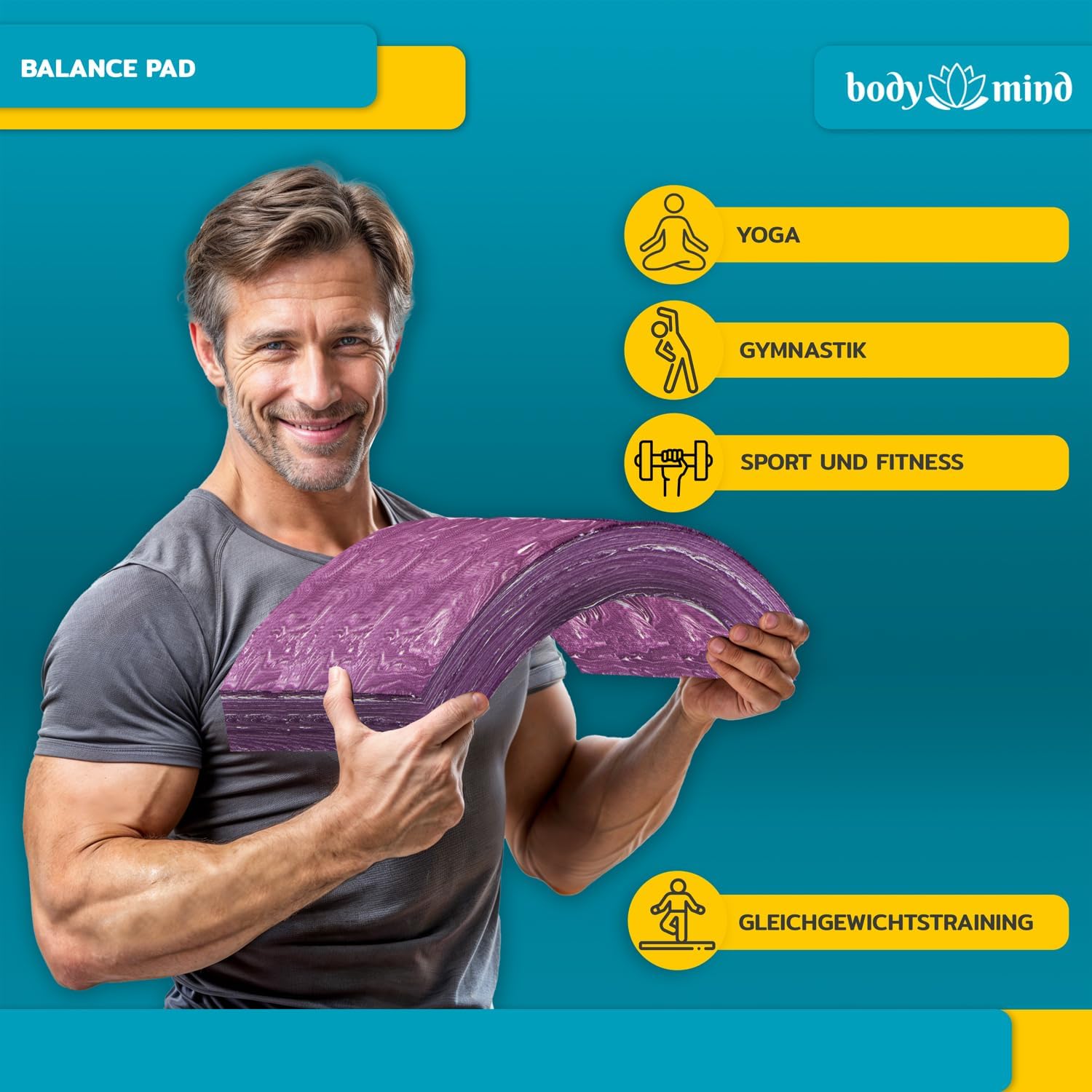 Balance-Pad – Rutschfestes Balancekissen für Stabilität & Training