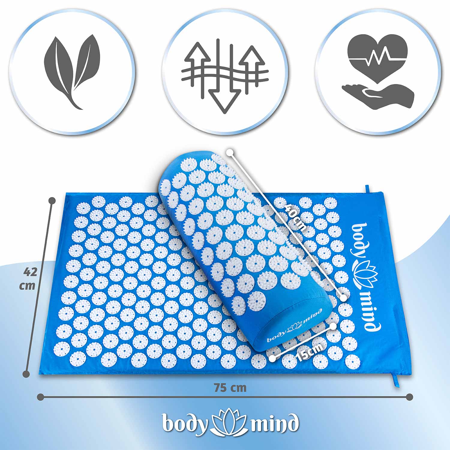 Akupressurmatte Yogi Akupressur Nagelmatte mit 7140 Spitzen