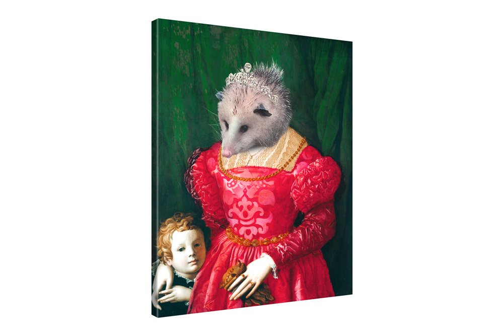 opossum-tierportrait-gemaelde