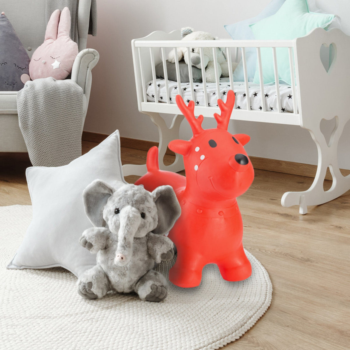 Hüpftier Rentier für Kinder - Robustes Springtier mit Pumpe – Default Title – SKU 22059903 – PT04
