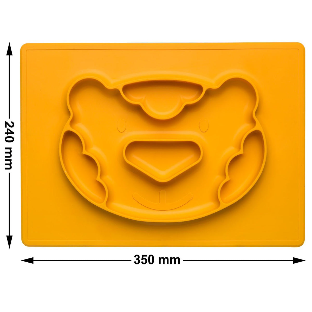 Essunterlage - Rutschfestes Tischset für Kinder - Tiger – PT04 #Farbe_Orange
