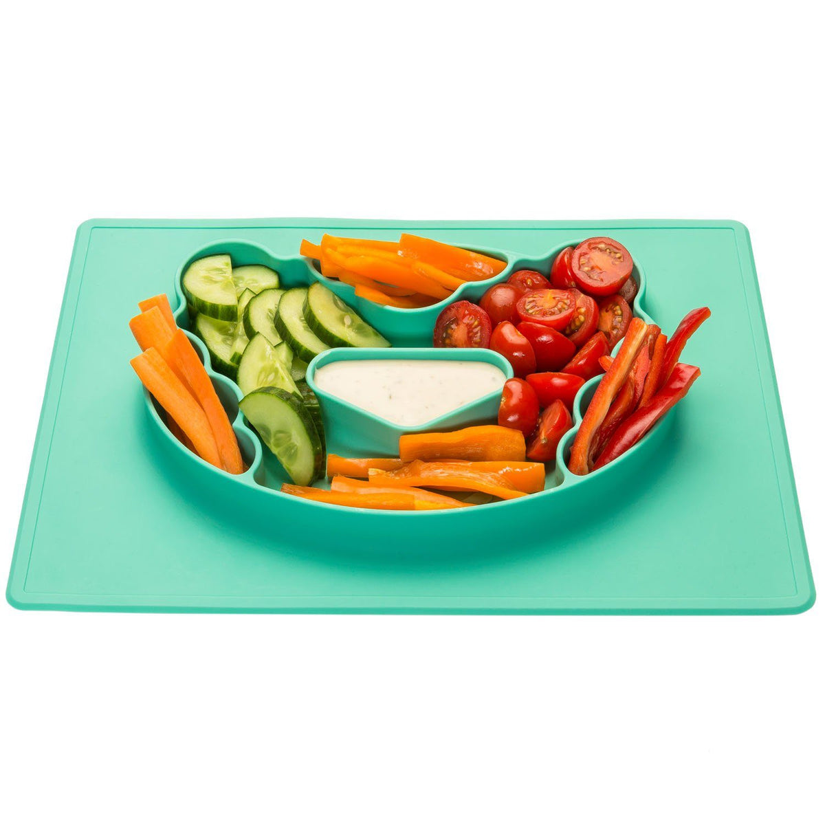 Essunterlage - Rutschfestes Tischset für Kinder - Tiger – Mint-Grün – SKU 80560032 – PT02 #Farbe_Mint-Grün