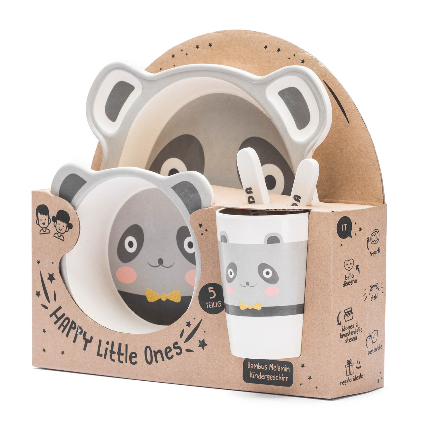 panda-essgeschirr-kinder