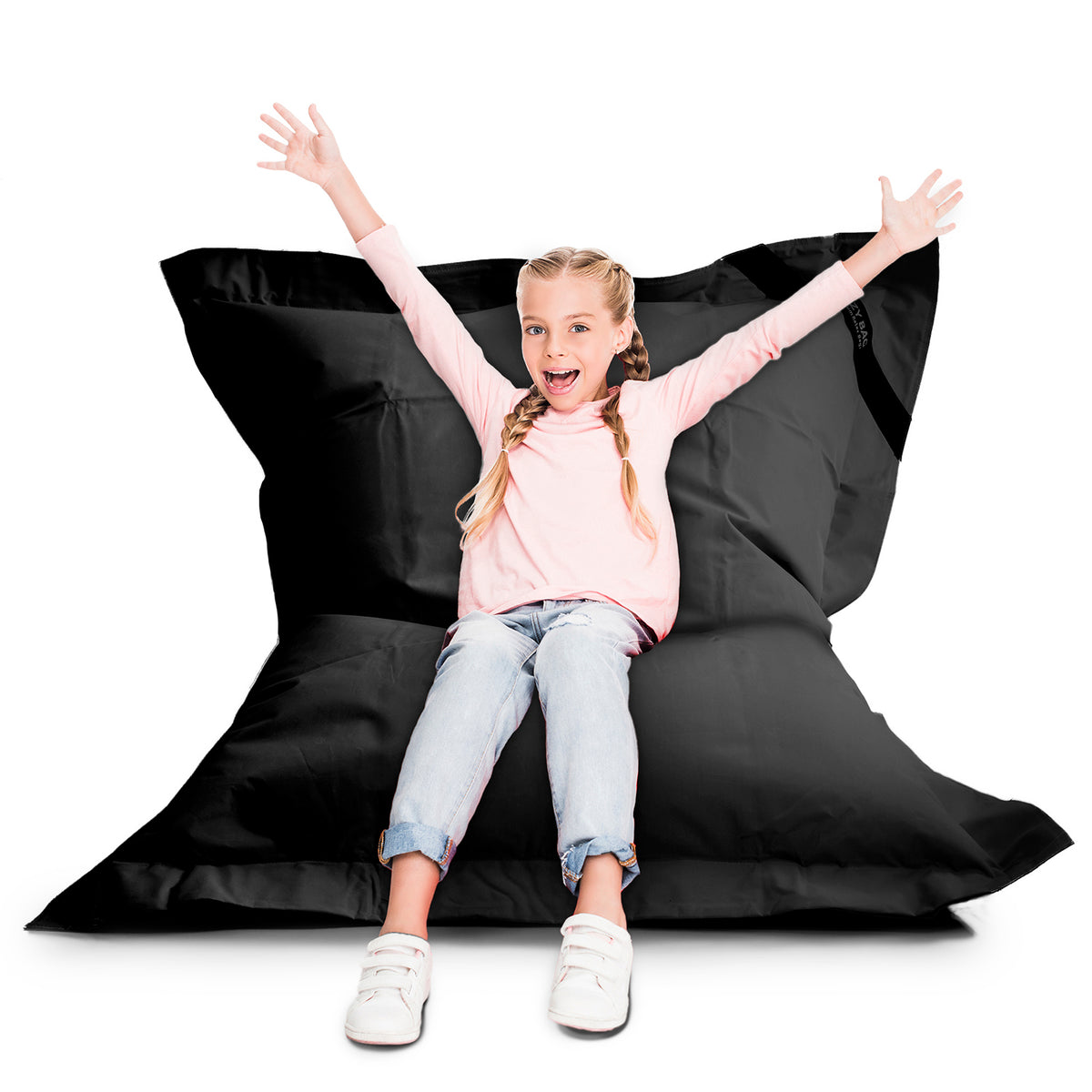 LazyBag Outdoor Sitzsack Junior – Wasserfestes Sitzkissen für Kinder
