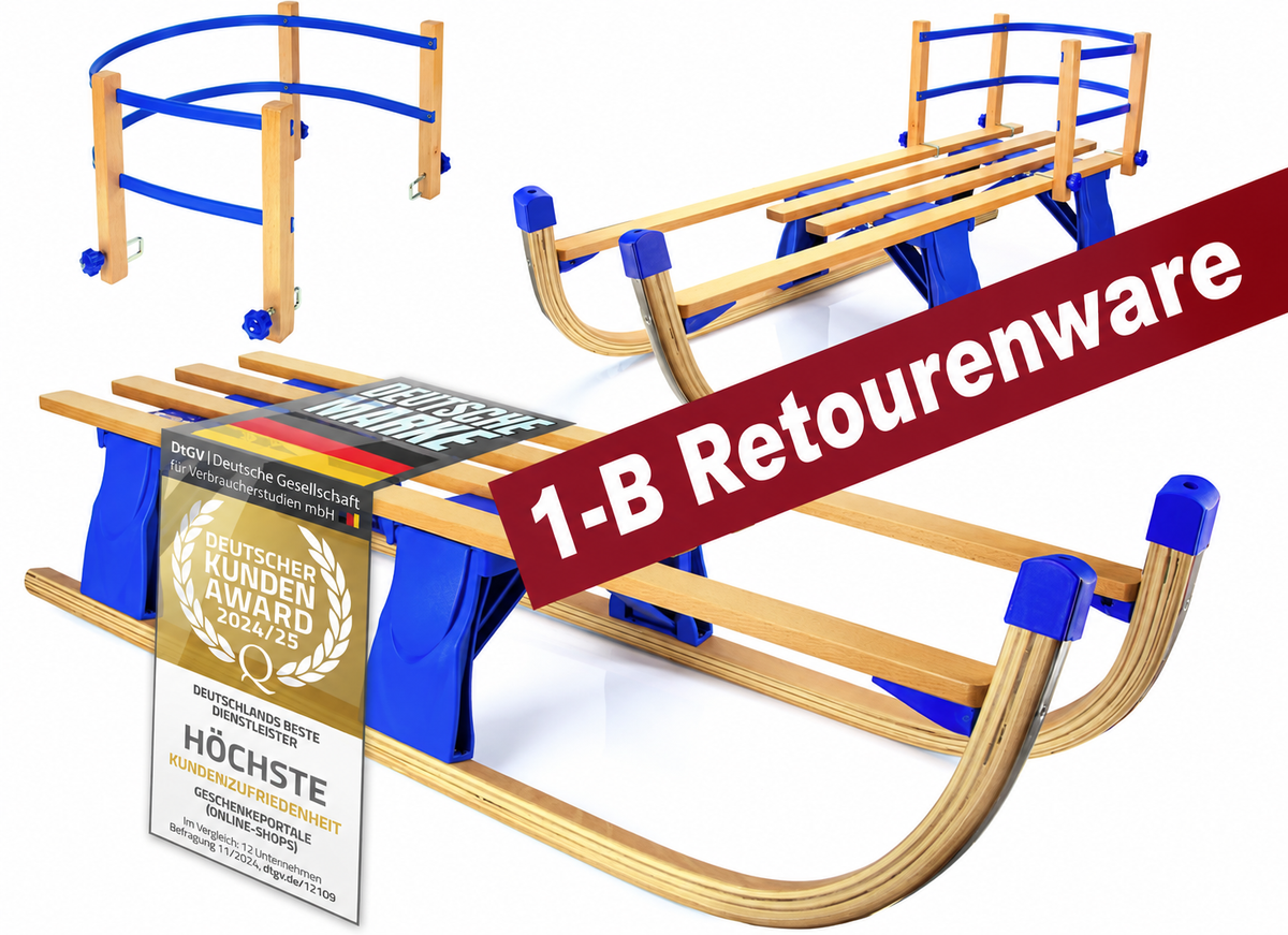 Alpenflitzer Deluxe mit Lehne 1-B Retourenware #Variante_Deluxe mit Lehne