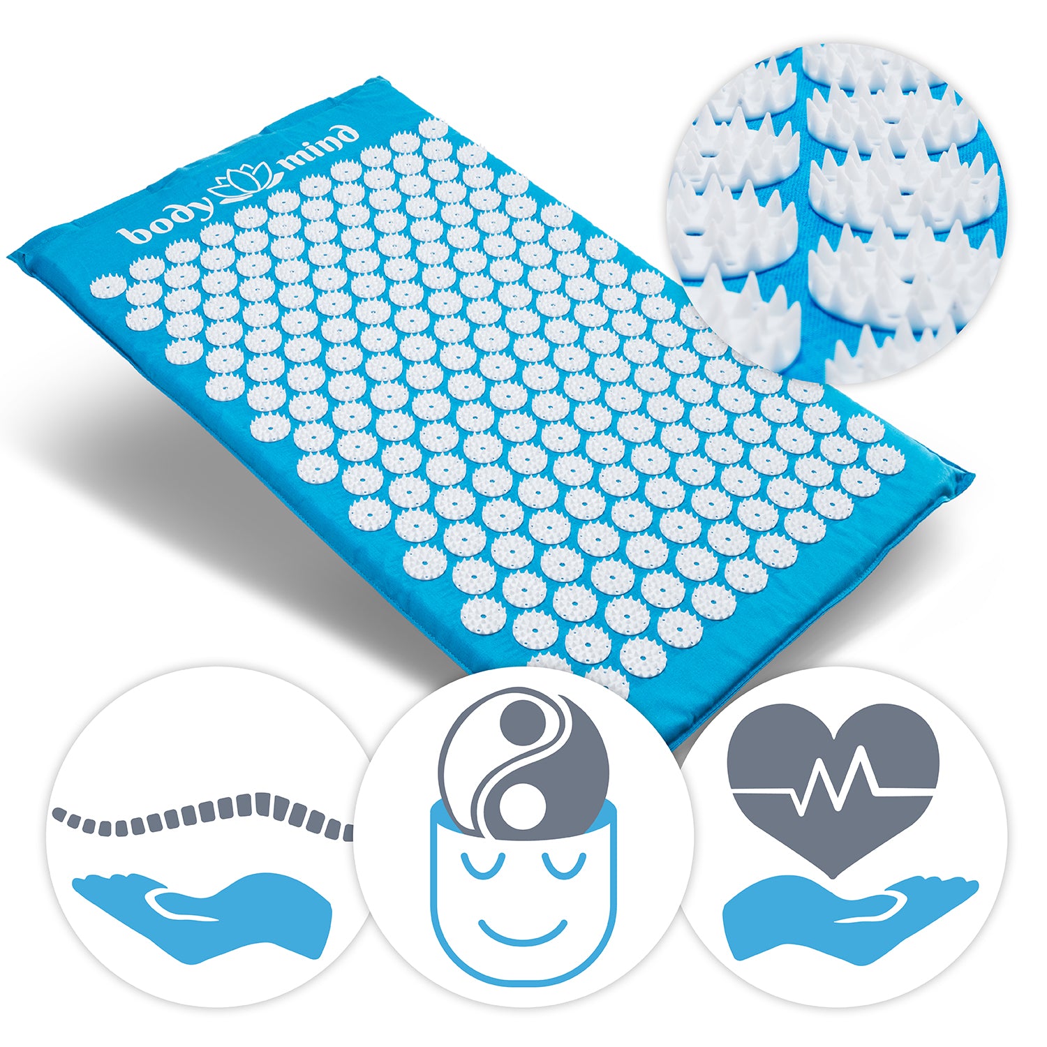 Akupressurmatte Yogi Akupressur Nagelmatte mit 7140 Spitzen